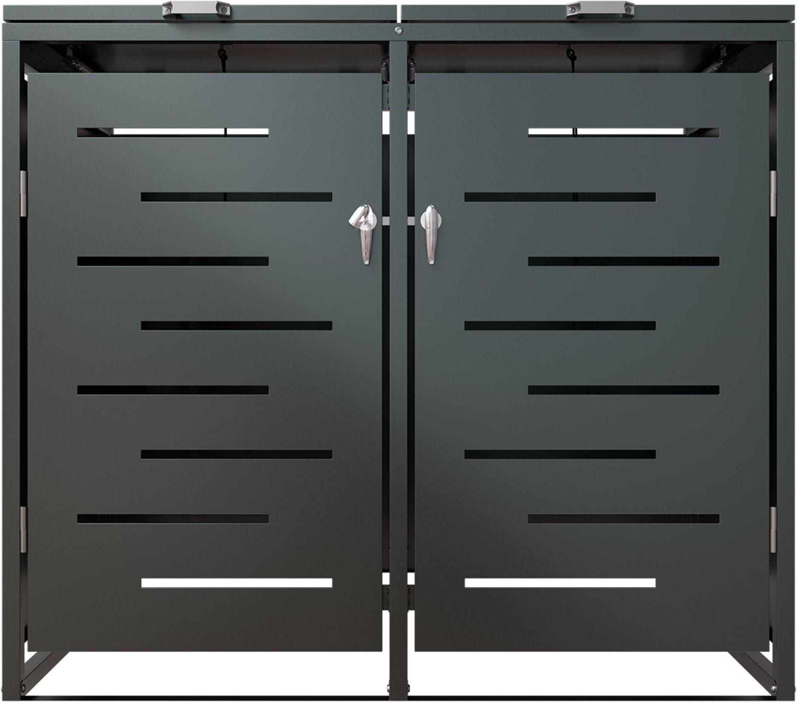 Juskys Metall Mülltonnenbox Arel (2er)