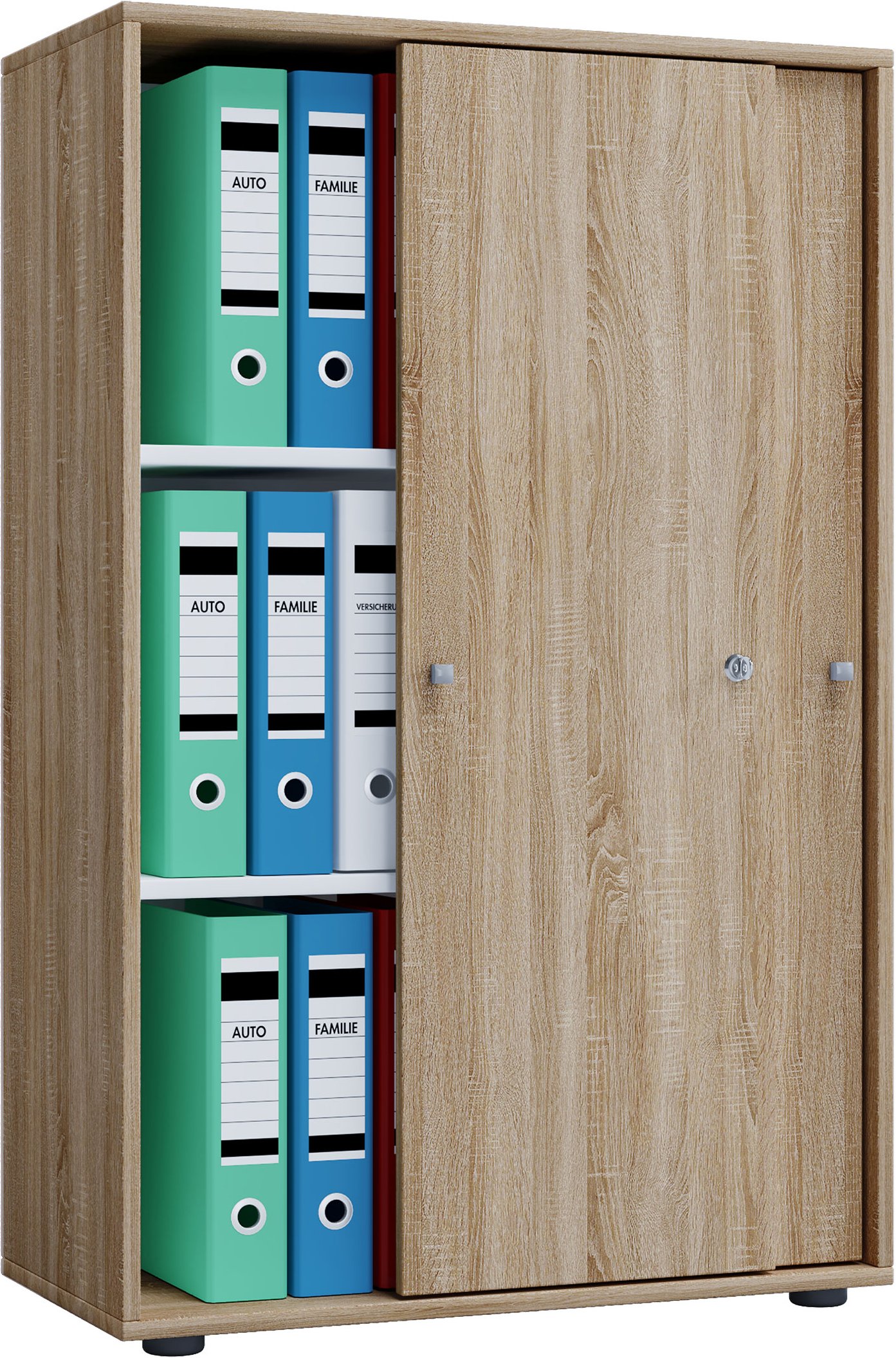 VCM Büro, Sonoma-Eiche, XL, mit Schiebetüren (mit Schiebetüren, Sonoma-Eiche, XL)