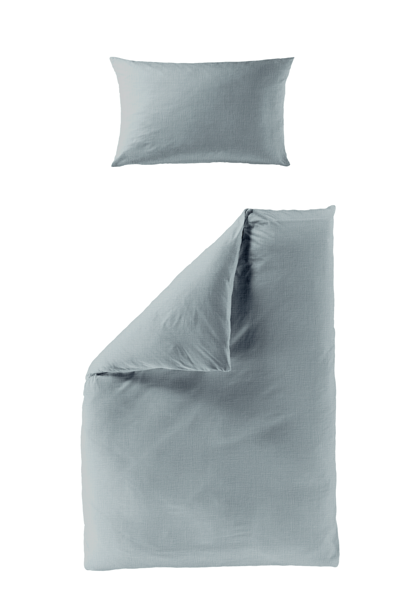 Bierbaum Bettwäsche Musselin (Hellblau, 135 x 200/ 40 x 80 cm)