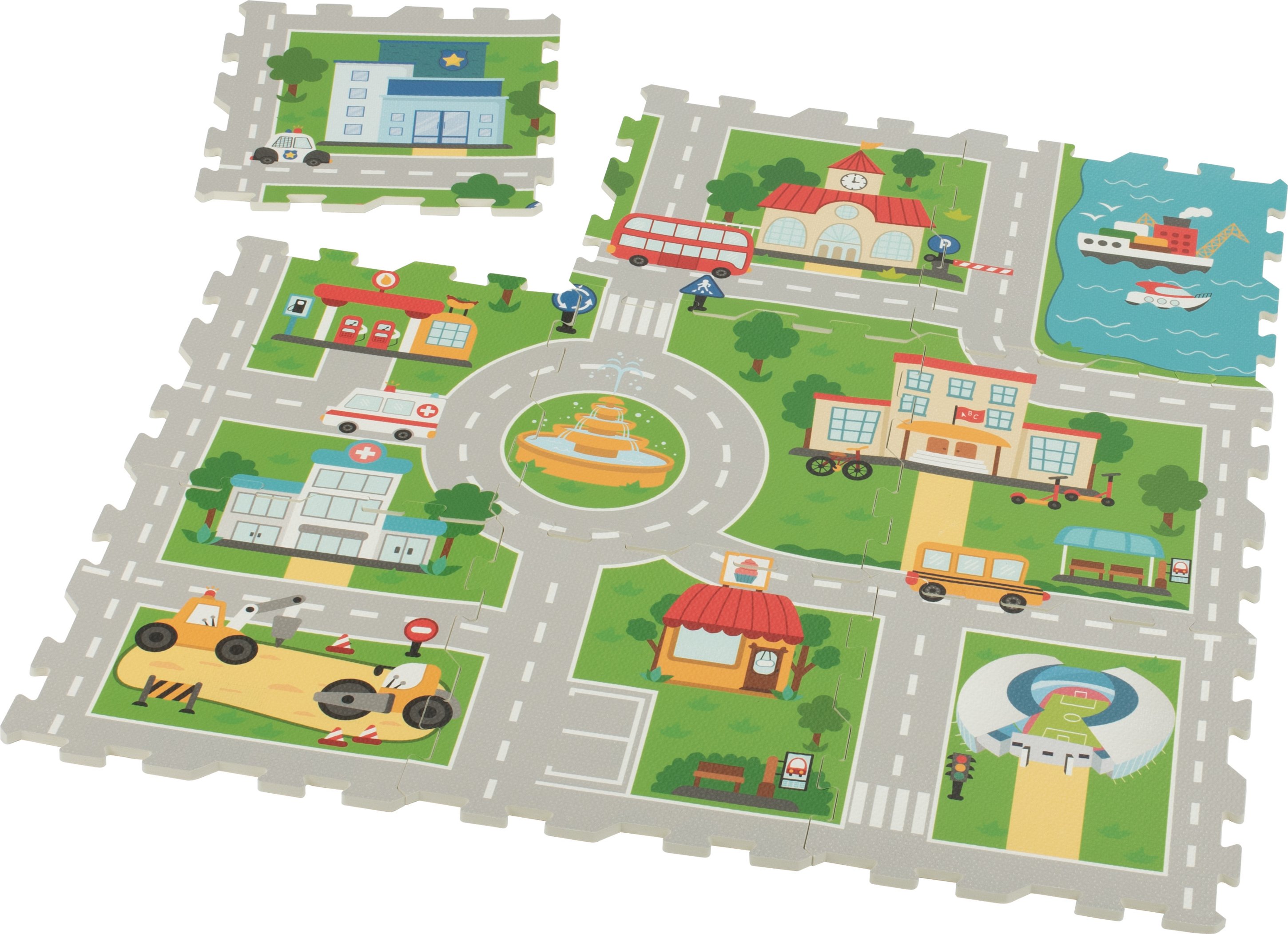 lupilu® EVA Puzzle Matte (Straße)