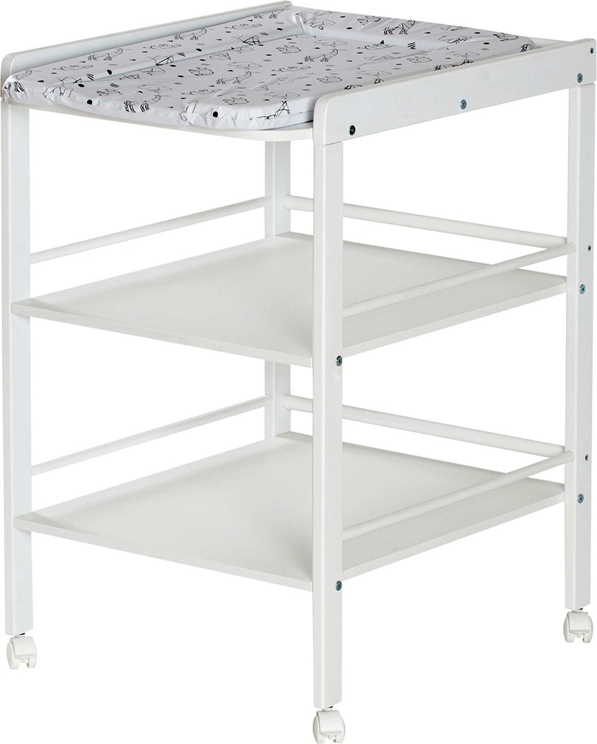 Schardt Mobiles Wickelregal inkl. Wickelauflage, Origami Black