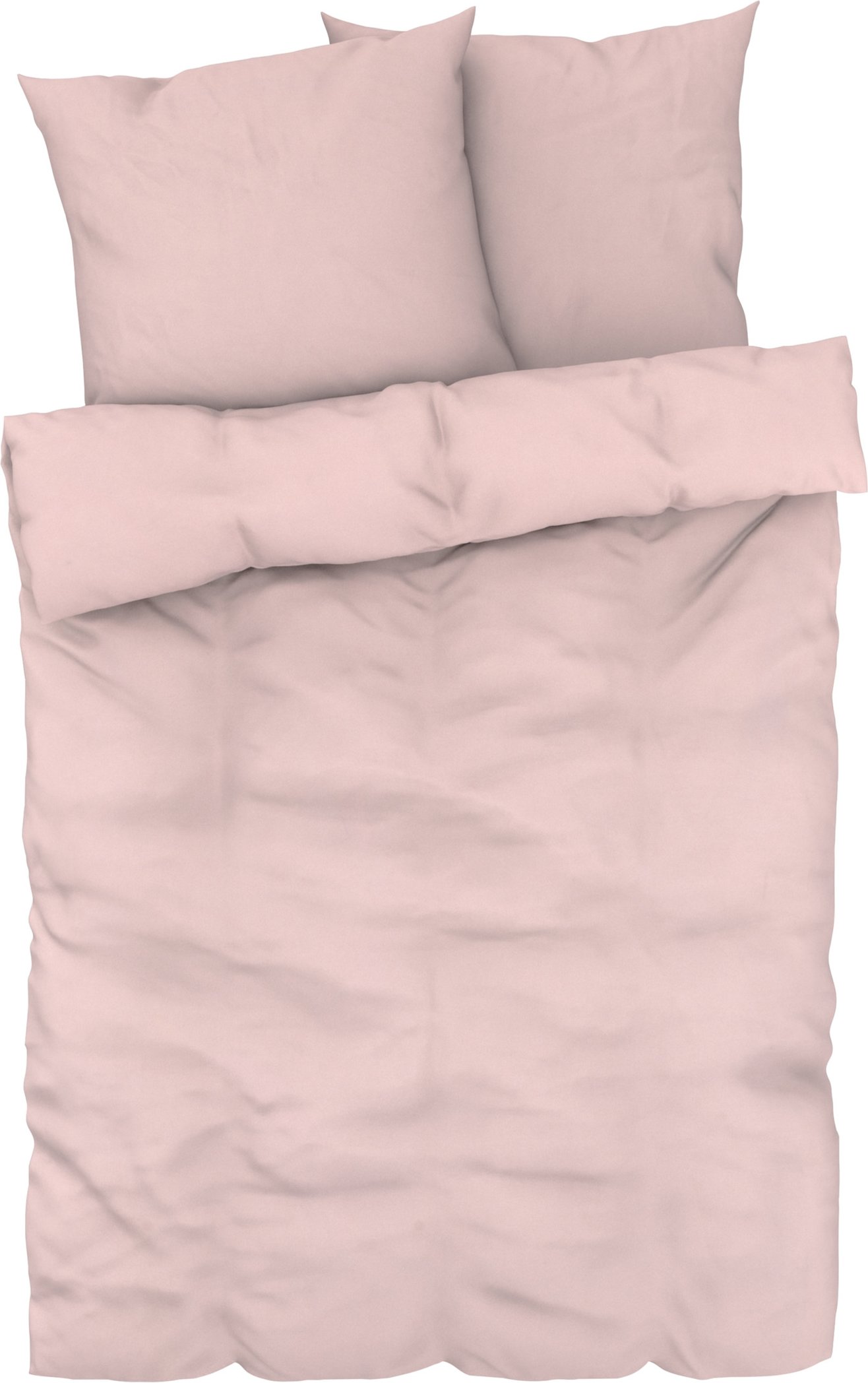 LIVARNO home Bettwäsche Edel-Renforcé 155 x 220 cm (Rose)