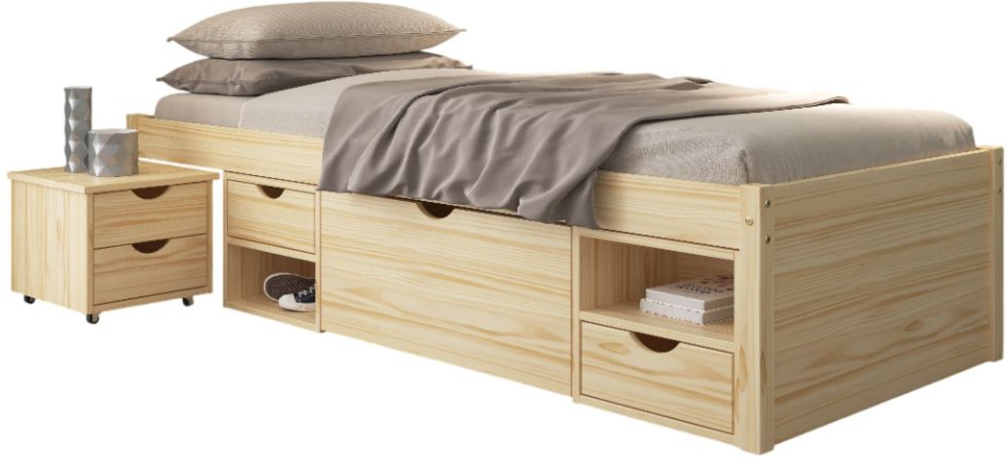 Inter Link Funktionsbett Claas/Till (Natur - Claas, 90x200)