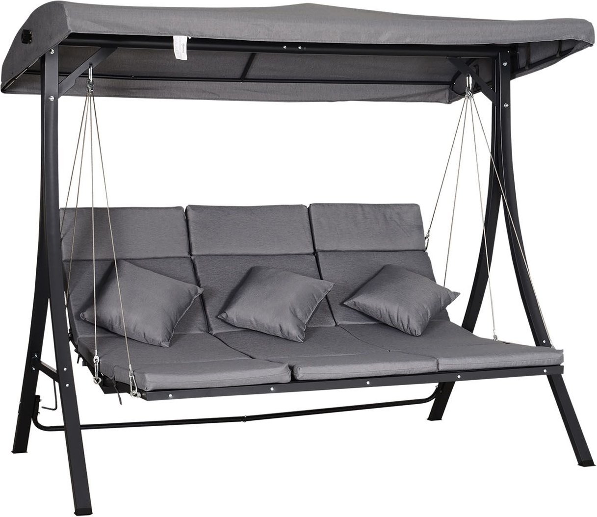 Outsunny Hollywoodschaukel Lounge, 3-Sitzer