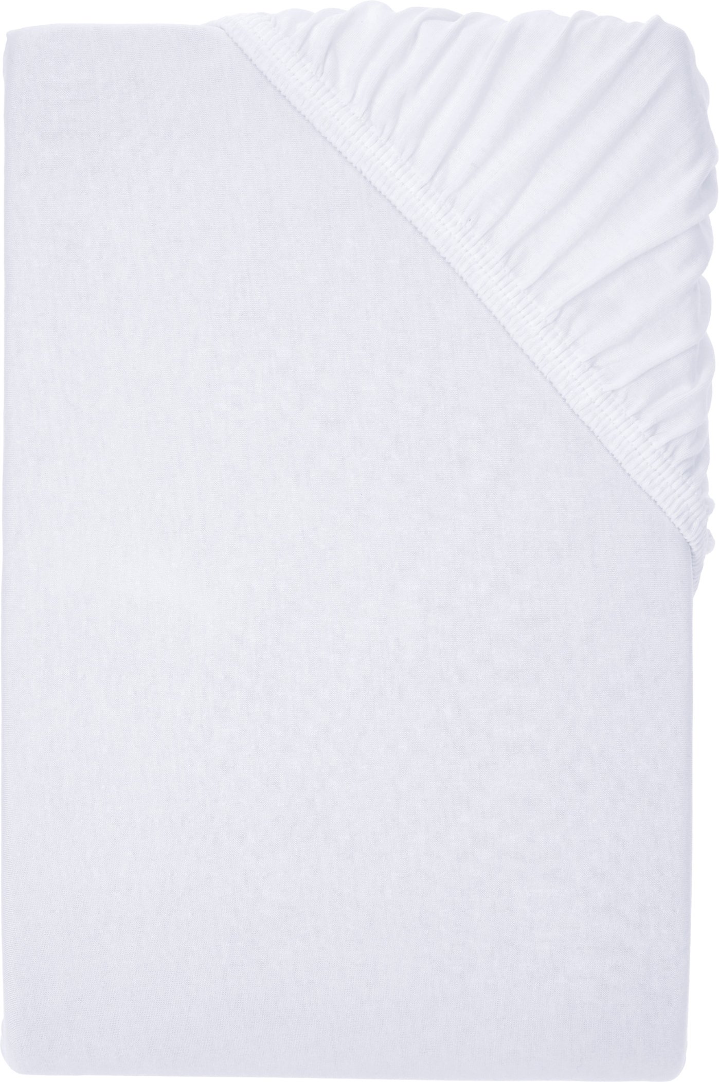 LIVARNO® Spannbettlaken Bi-Elastic Jersey 180-200 x 200 x 25 cm (Weiß)