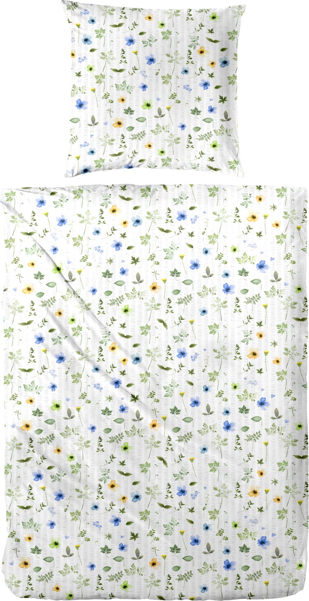 Westminster Seersucker Bettwäsche Millefleur (Blumen, 135 x 200 cm)""