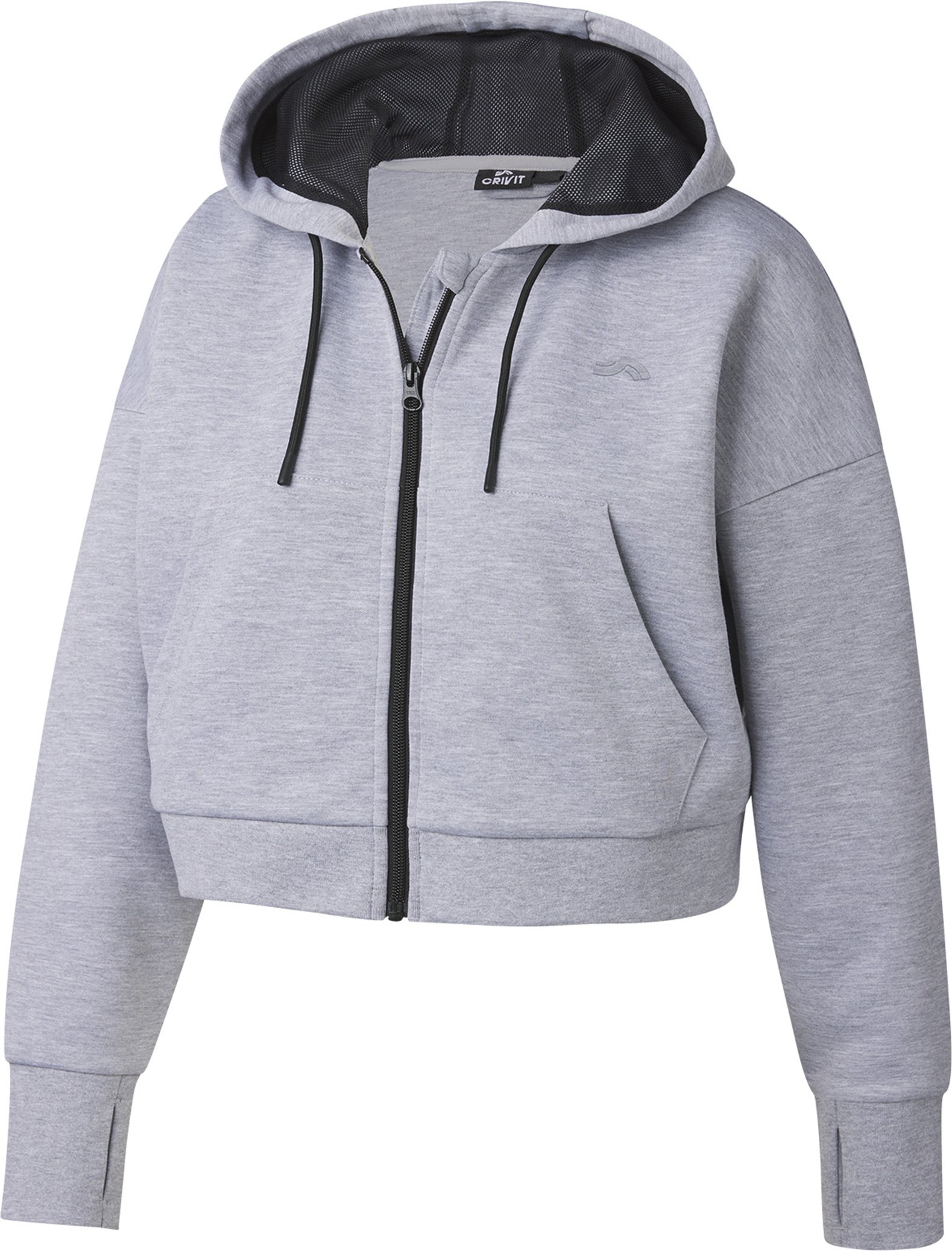 CRIVIT Damen Sweatjacke (Grau, L (44/46))