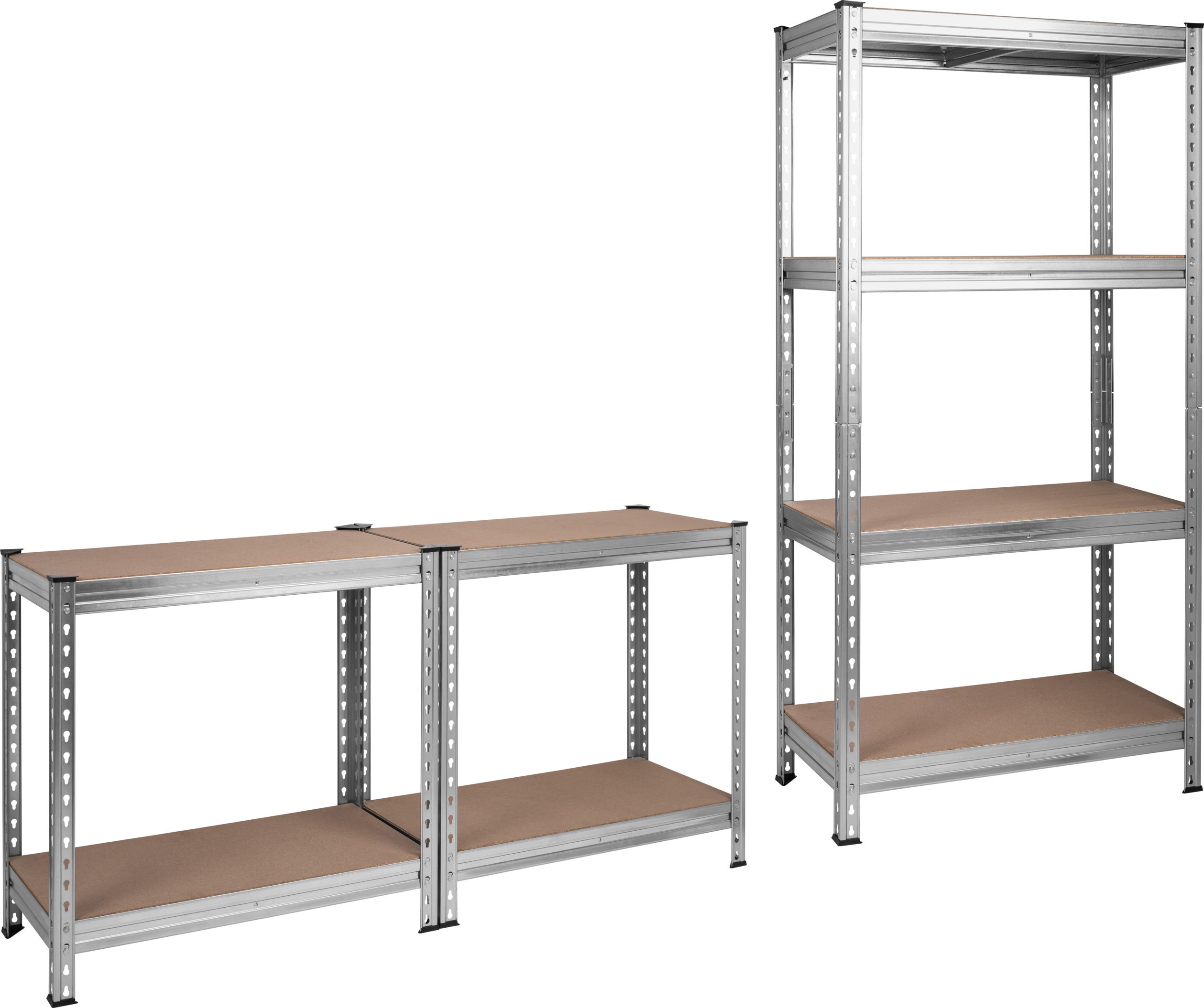 PARKSIDE PERFORMANCE® Schwerlastregal, verzinkter Stahl, B 200 x H 100 x T 50 cm