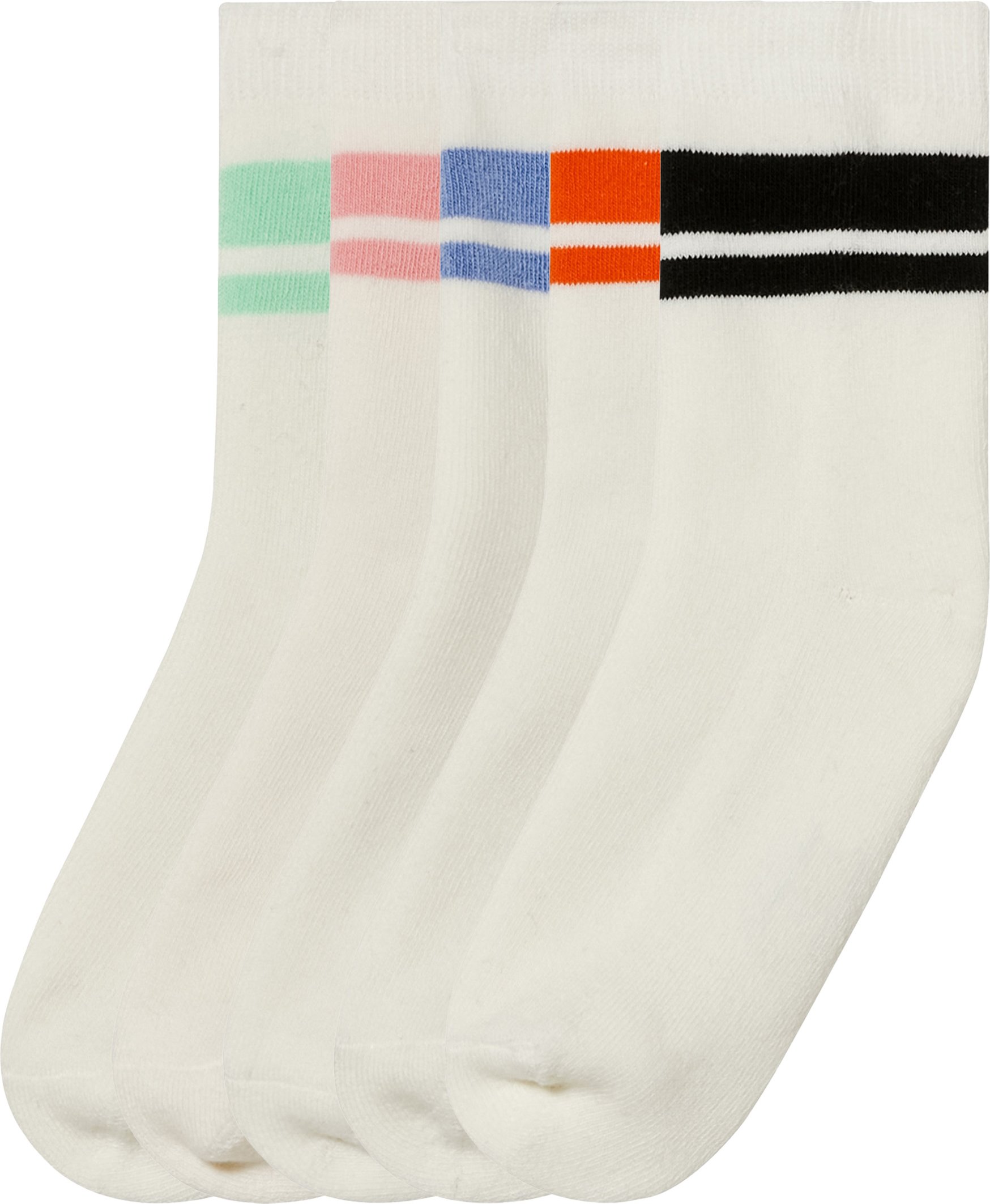pepperts!® Kinder Mädchen Socken Vollfrottee Thermo 5 Paar (Gestreift, 27-30)