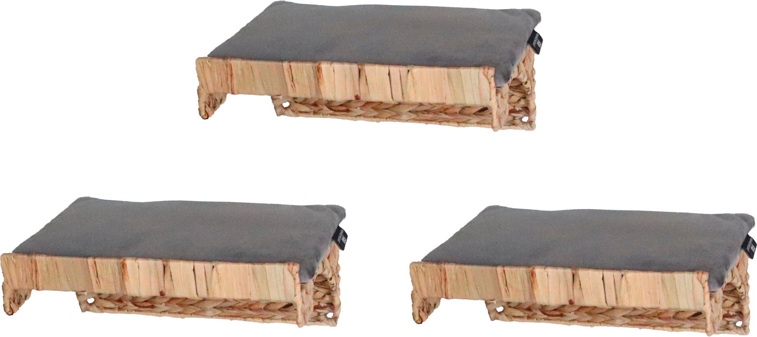 SILVIO design Kletteretage Alido 3-er Set (Grau)