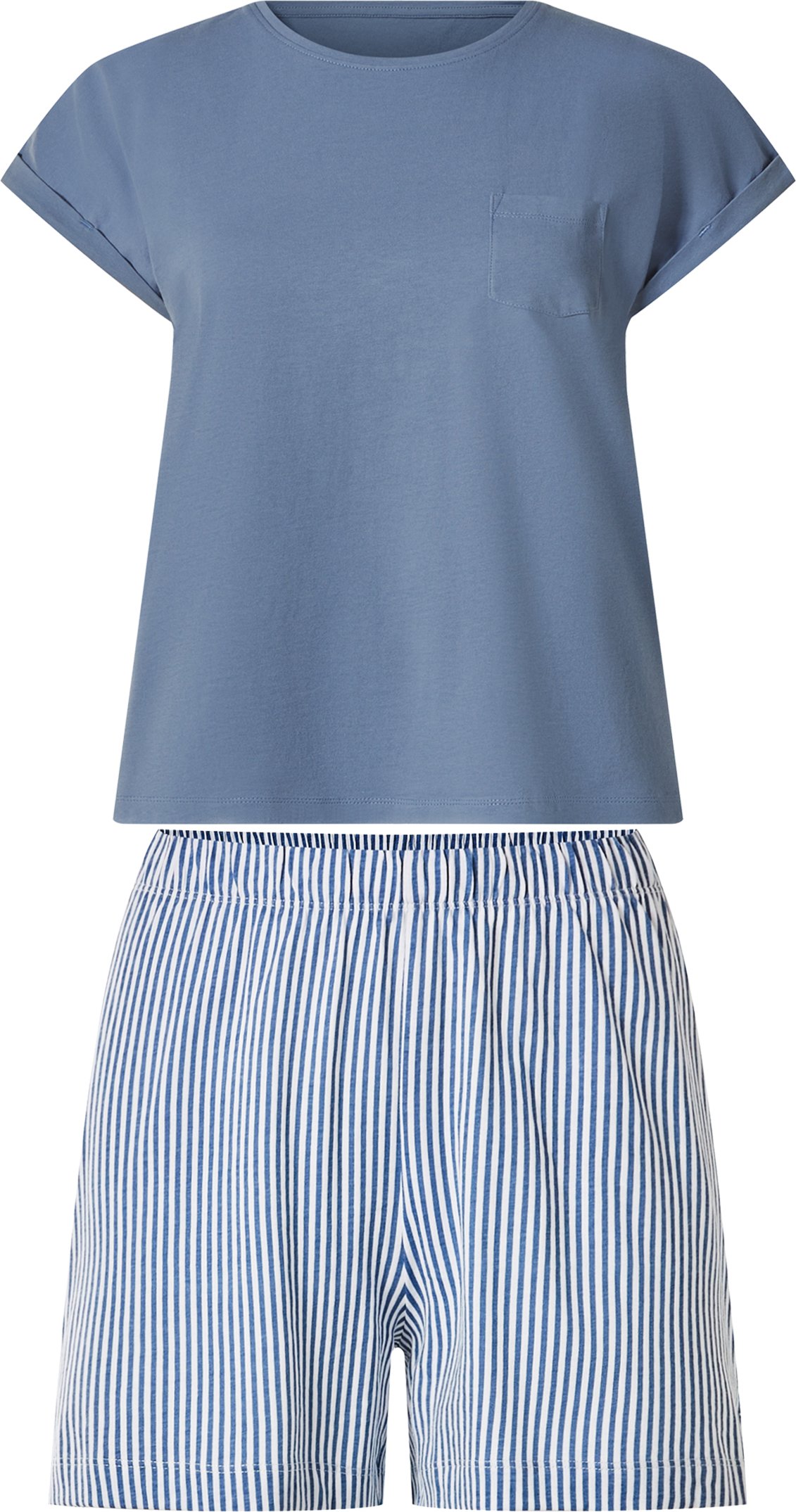 esmara® Damen Pyjama (Blau, XL(48/50))