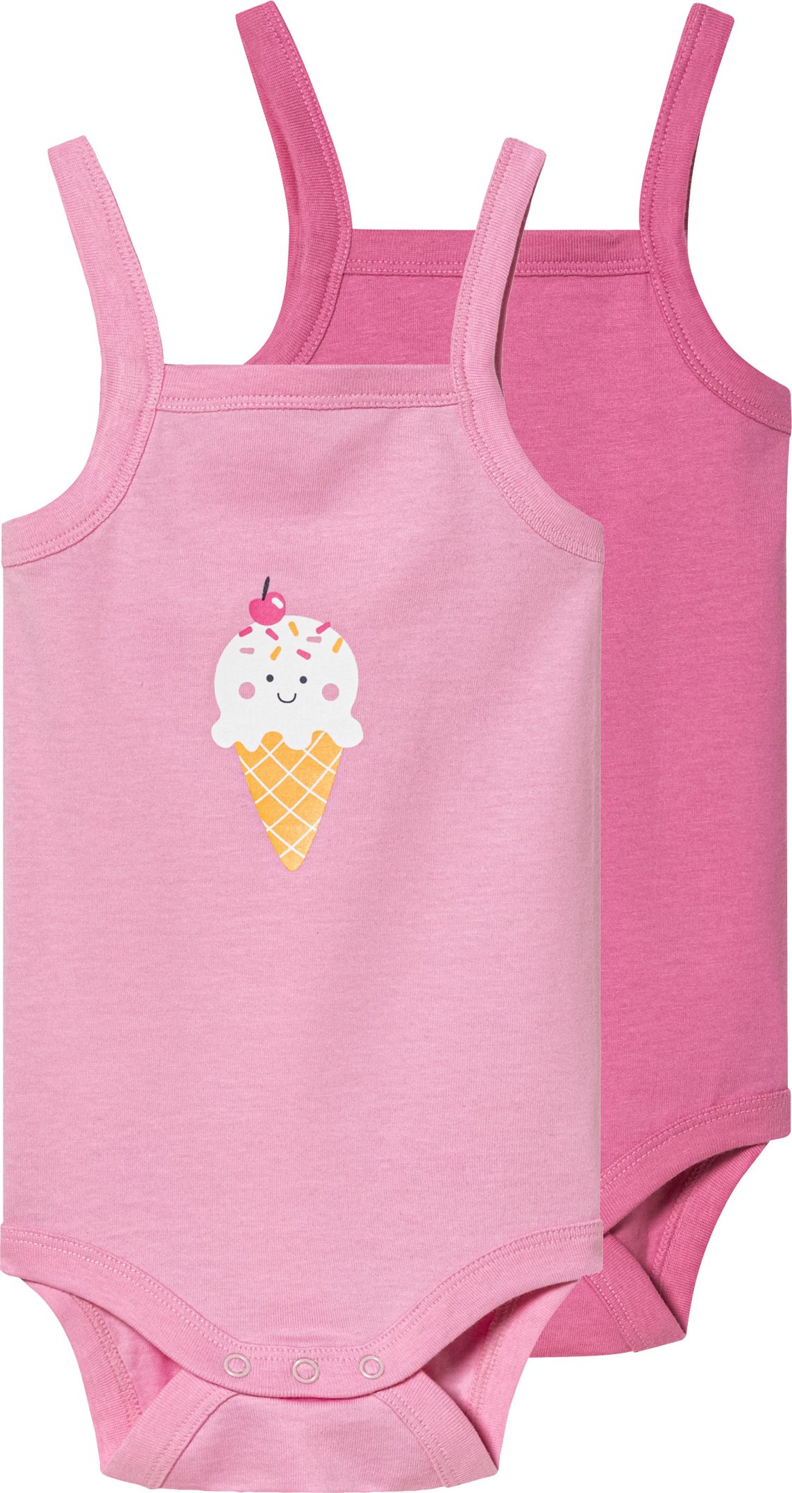 lupilu® Baby Bodies, 2 Stück (50/56, pink/rosa)