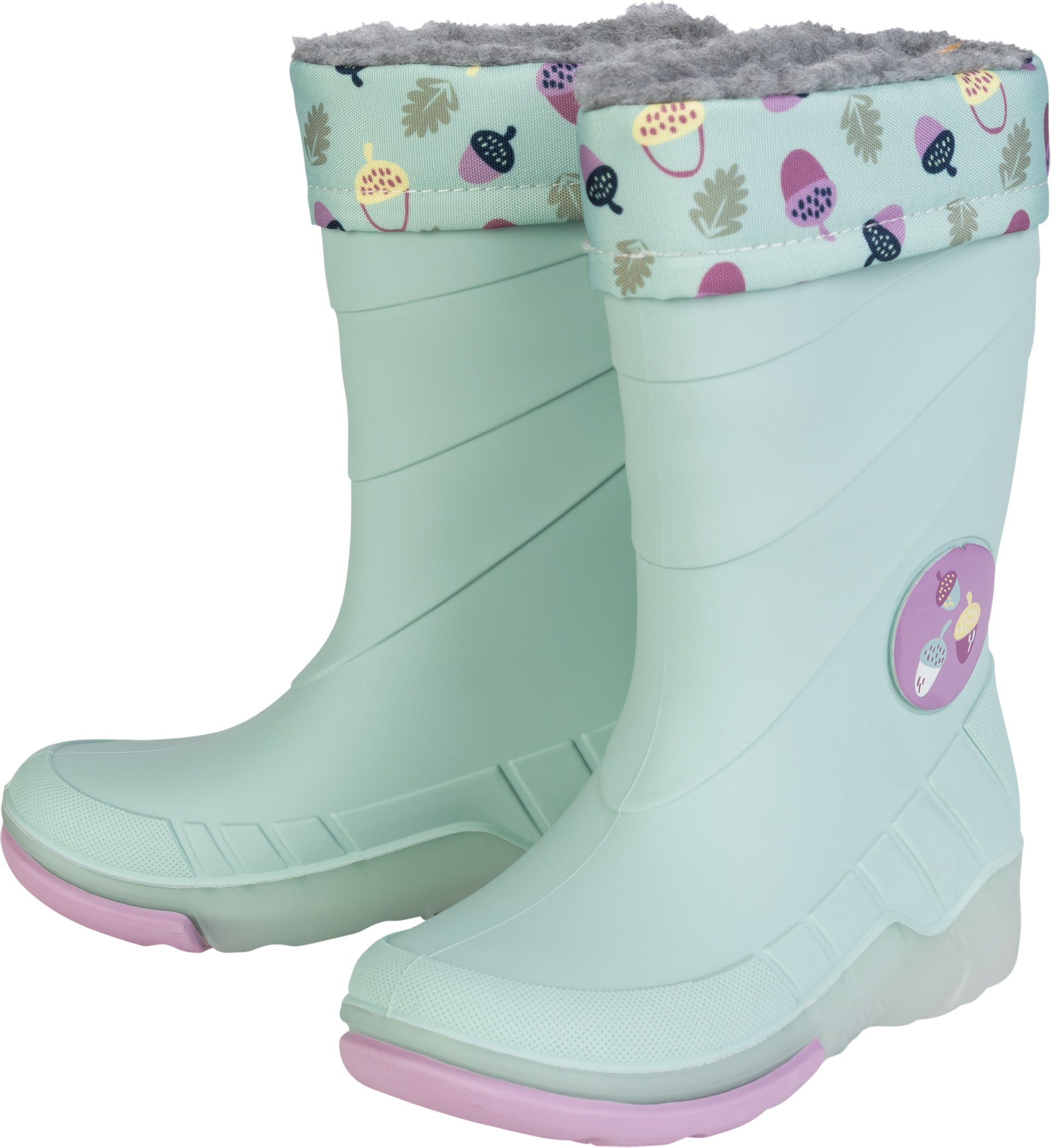 Thumbnail - lupilu® Kleinkinder Regenstiefel mit Licht und Warmfutter (Grün, 26/27)