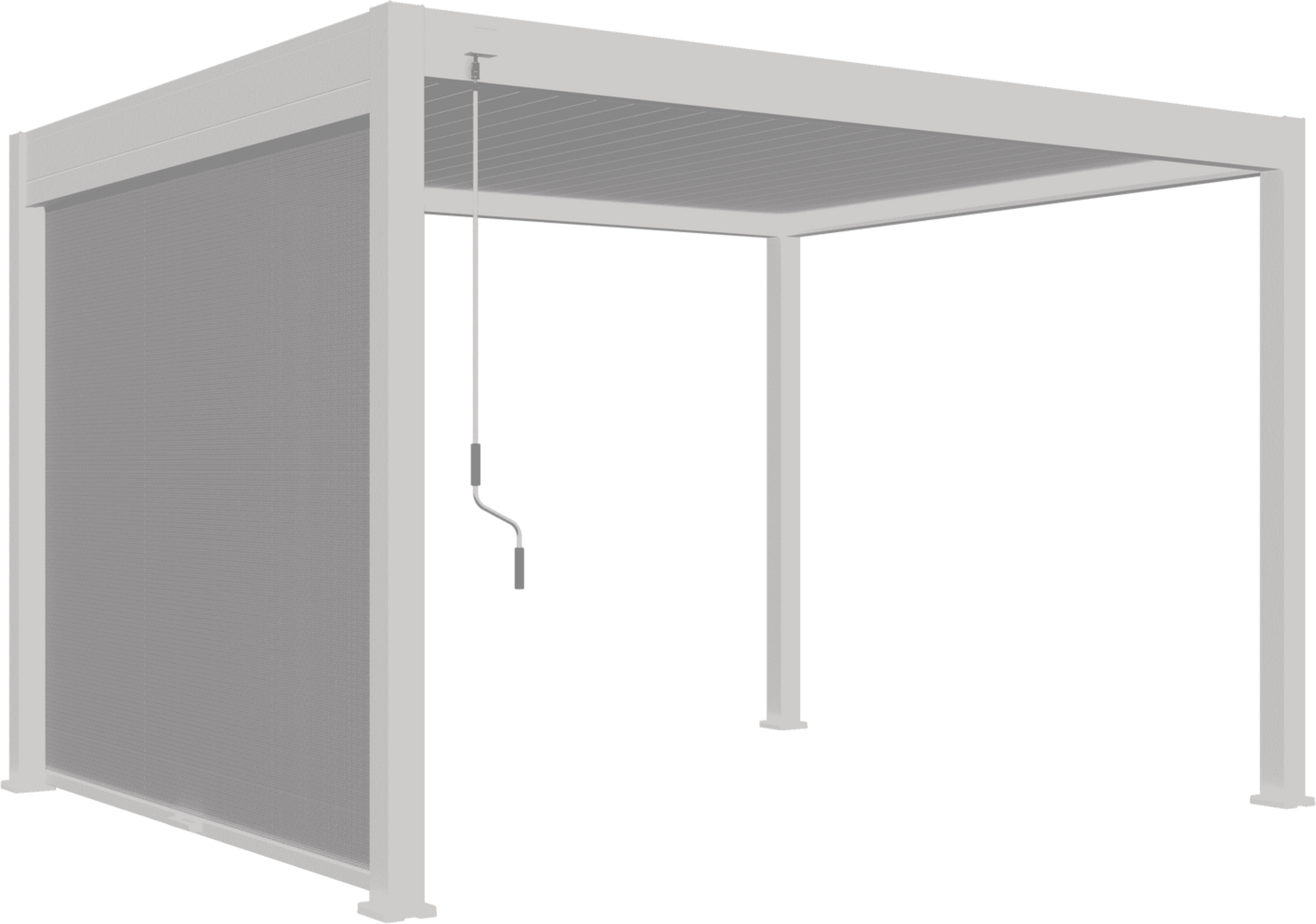 Pergoline Sonnenrollo Trumpf + Superior (Weiß, 3 m)