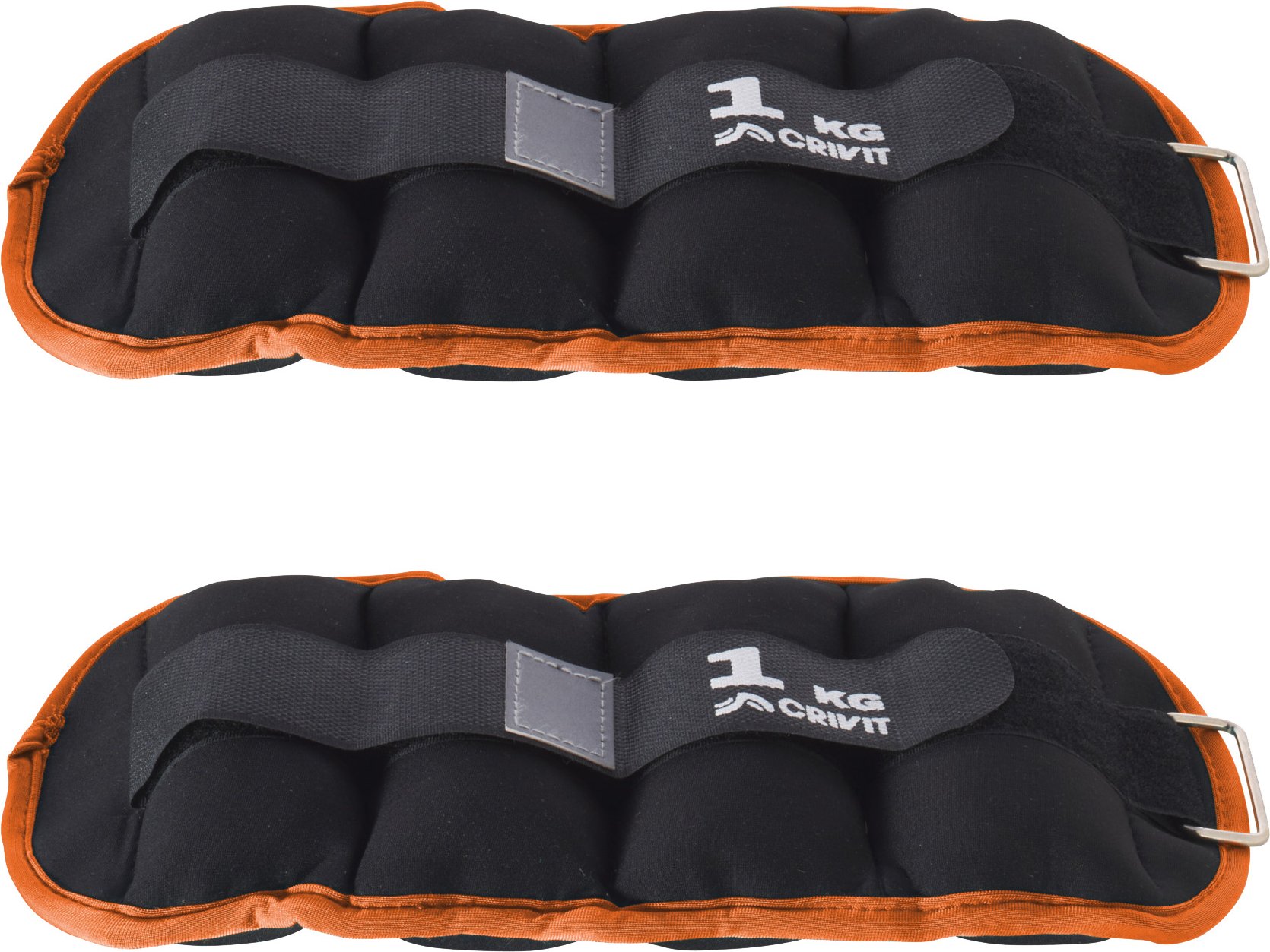 CRIVIT Kurzhantel-Set, 2x 1 kg / Gewichtsmanschette, 2x 1 kg / Expander / Bauchmuskeltrainer (Gewichtsmanschette 2x1kg)