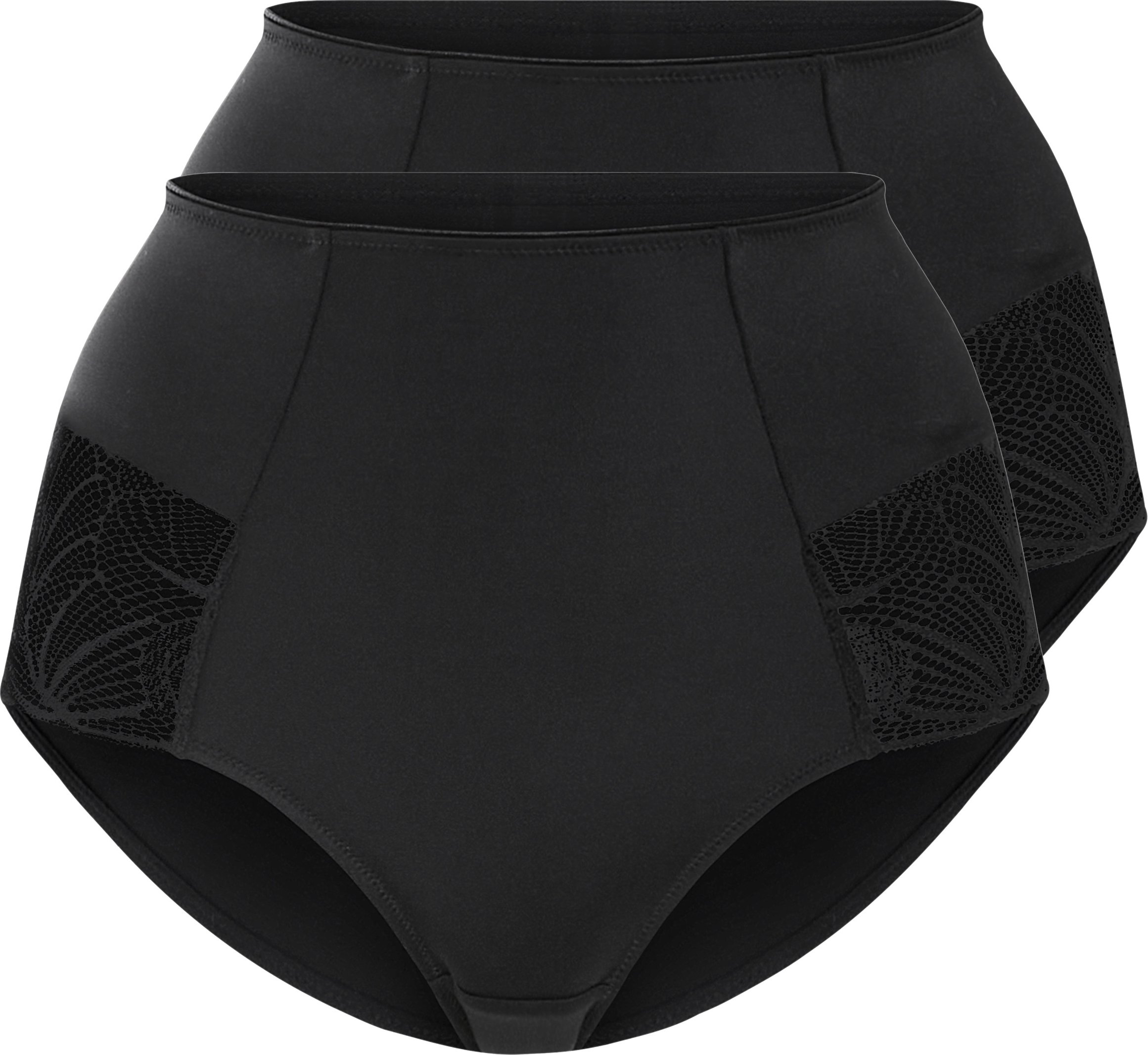 Thumbnail - esmara® Damen Miederslip mit Spitze 2er (Schwarz, S (36/38))