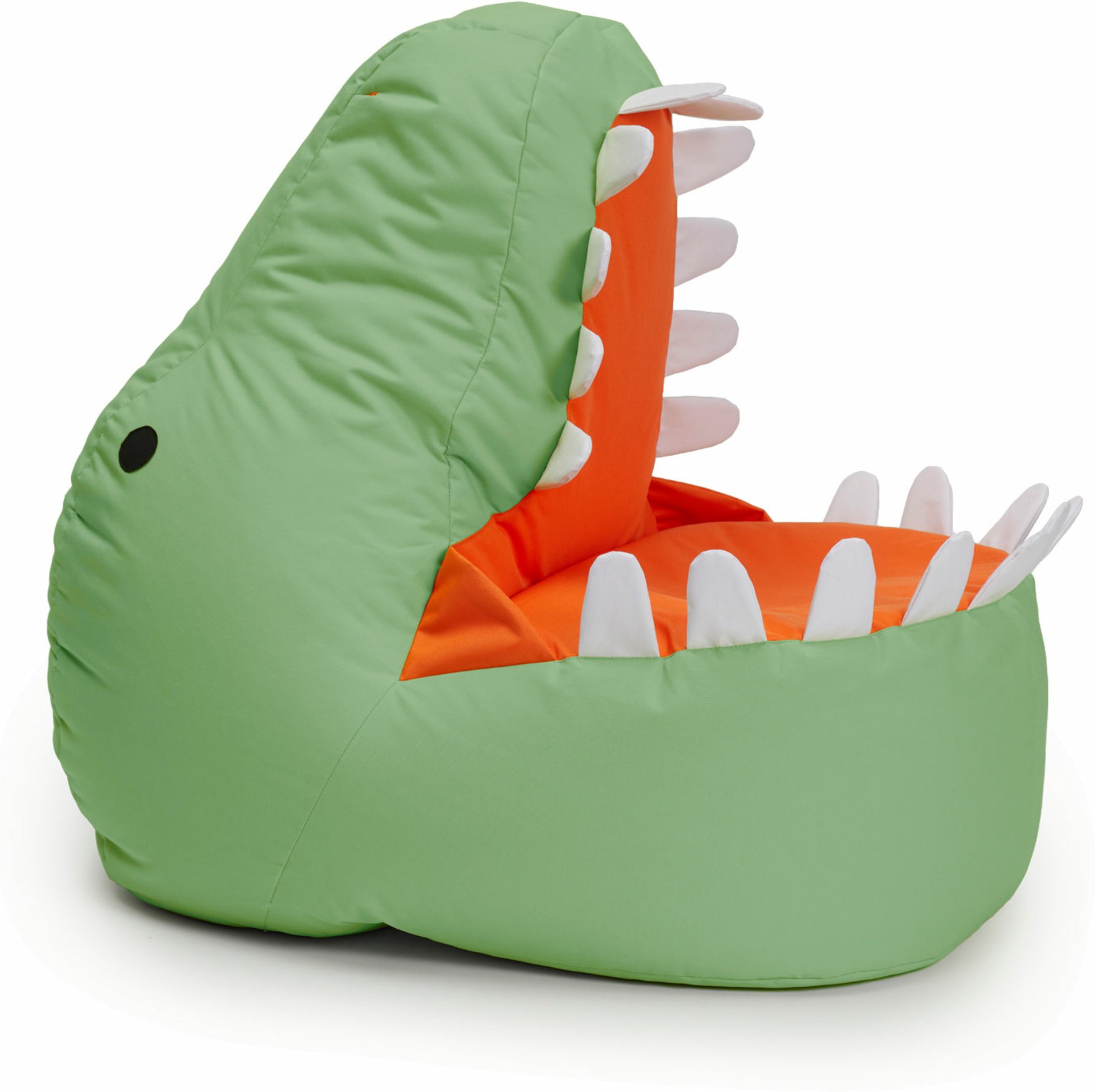 Lumaland Kindersitzsack Animal Line (Dino, grün/rot, 270l)
