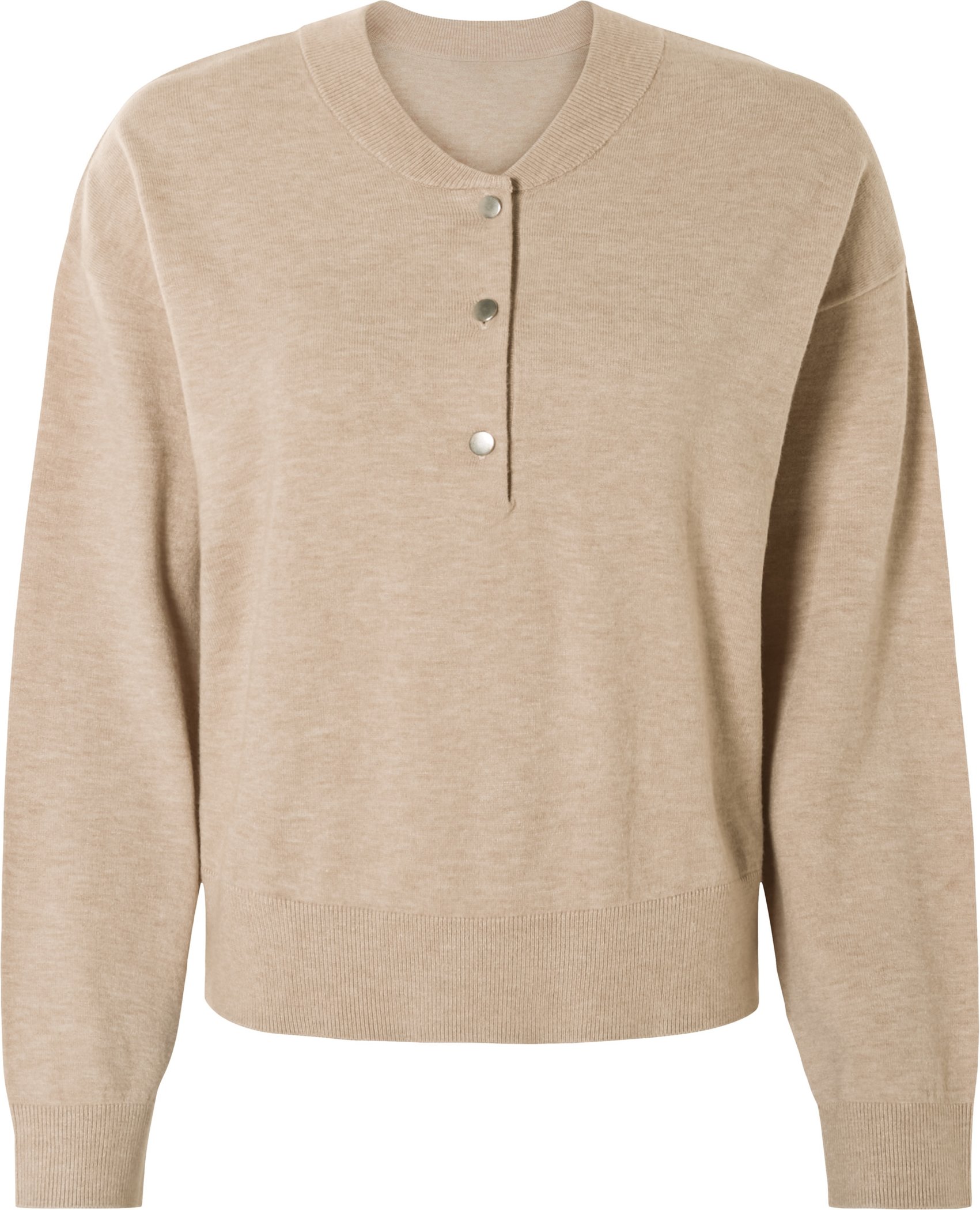 esmara® Damen Pullover Strick (Beige, M(40/42))