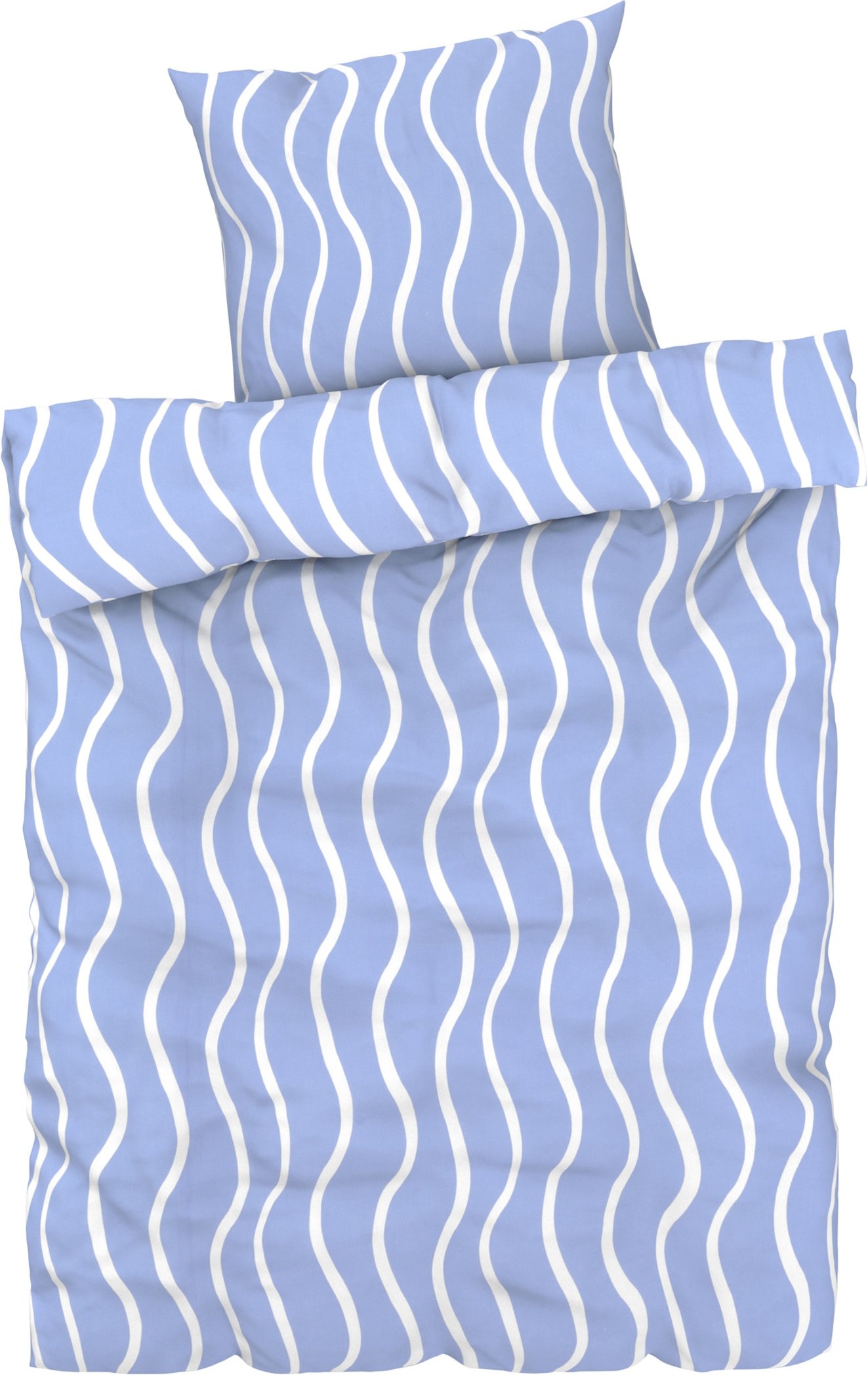 LIVARNO home Bettwäsche 135 x 200 cm (Wellen)
