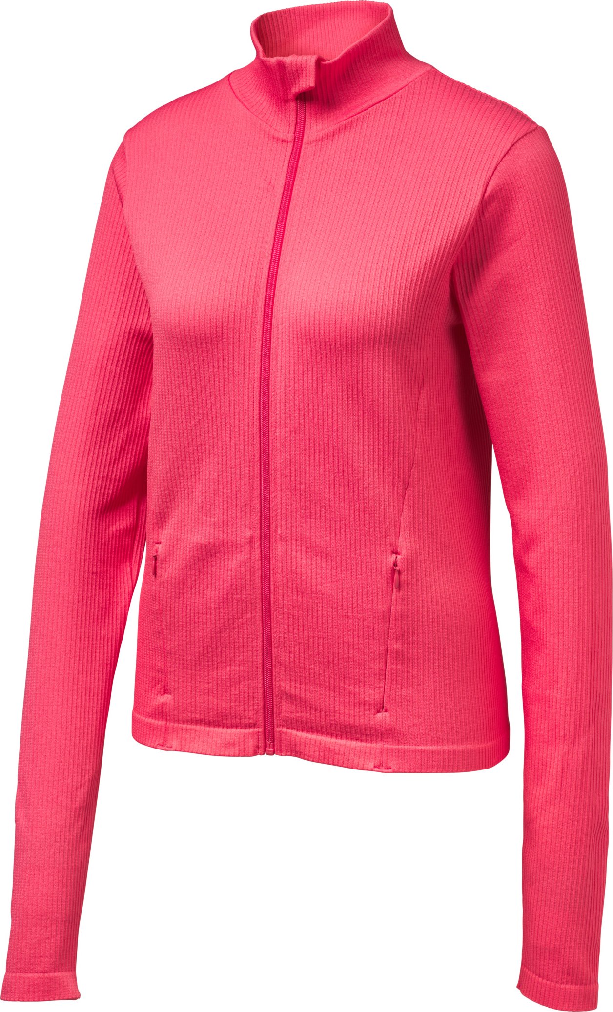 CRIVIT Damen Funktionsjacke seamless Rippe (Koralle, M (40/42))