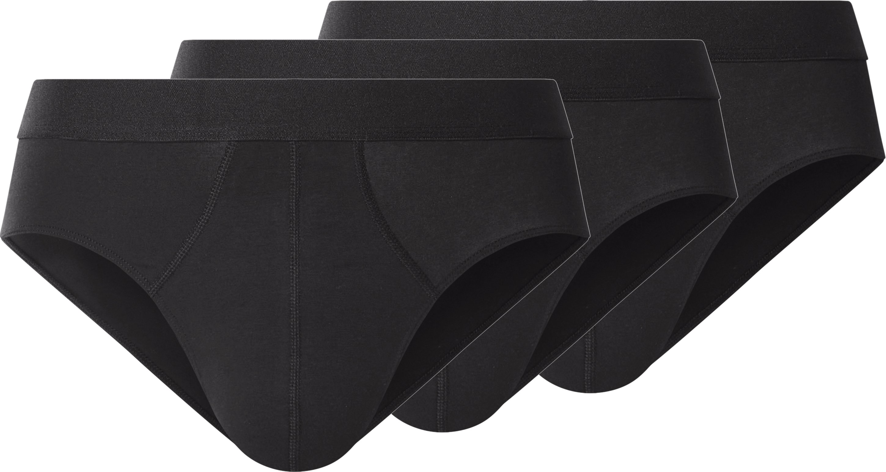 esmara Men Herren Slip 3 Paar (Schwarz, 5/M)