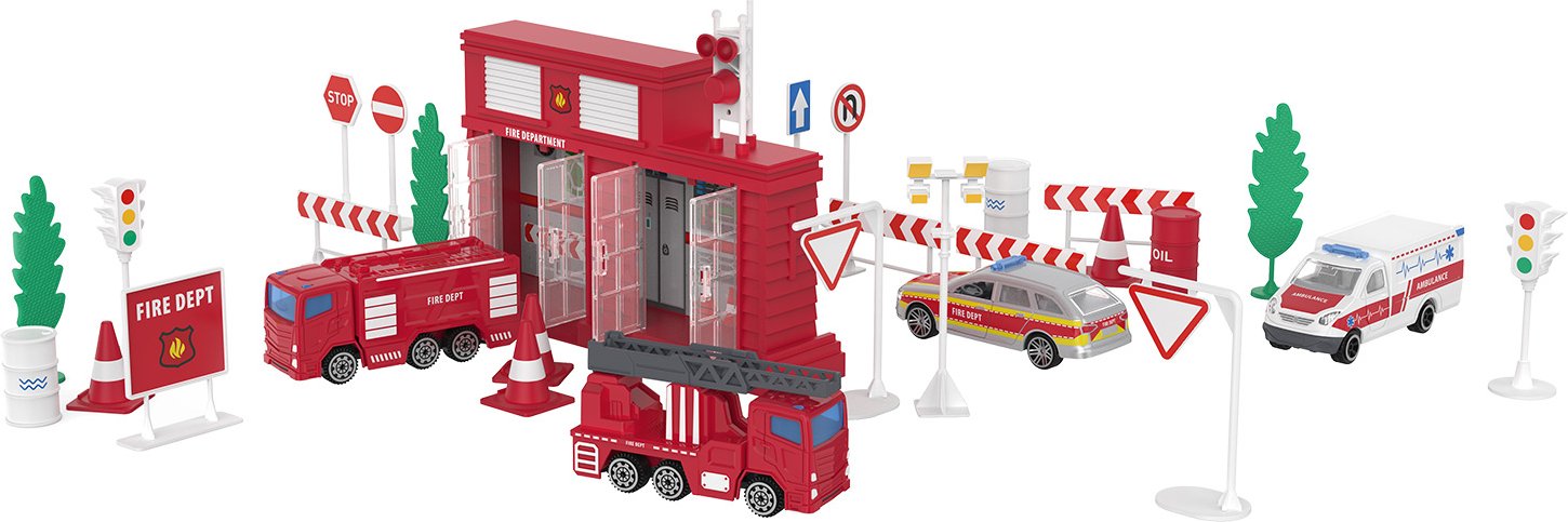 Playtive Die Cast Spieleset Themenwelt (Feuerwache)