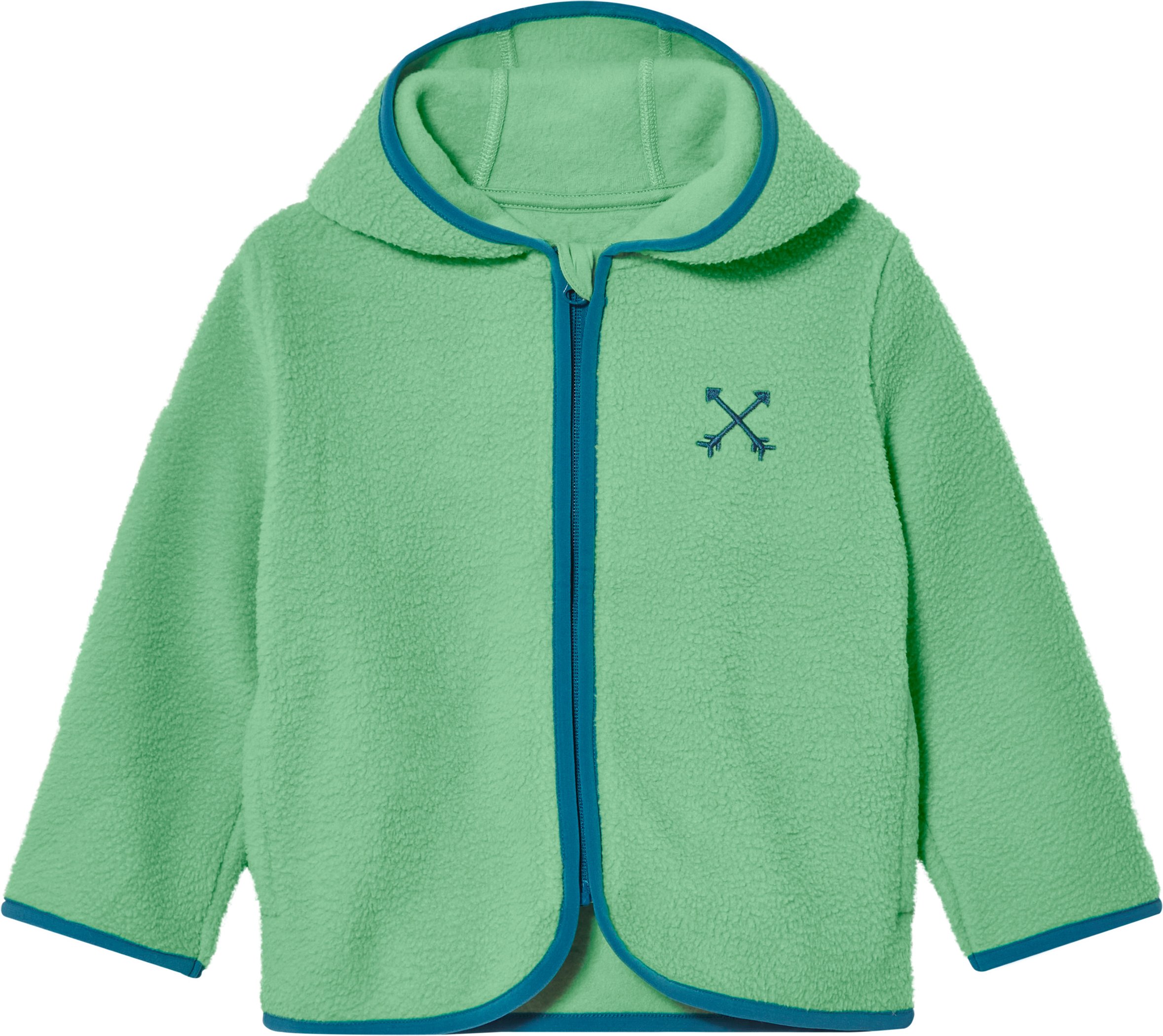 Thumbnail - lupilu® Kleinkinder Jungen Funktionsjacke Teddyfleece (Grün, 98/104)