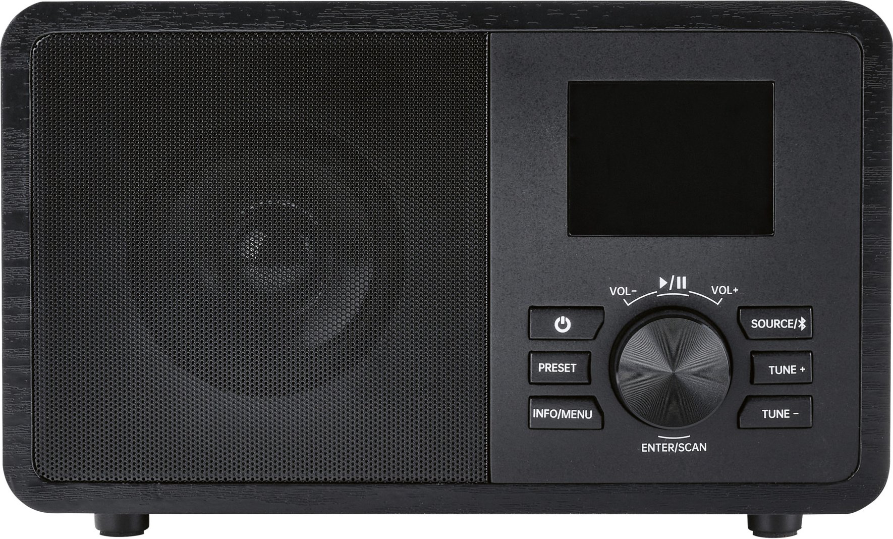 TRONIC® DAB+-Bluetooth®-Radio, in Holzoptik (Schwarz)