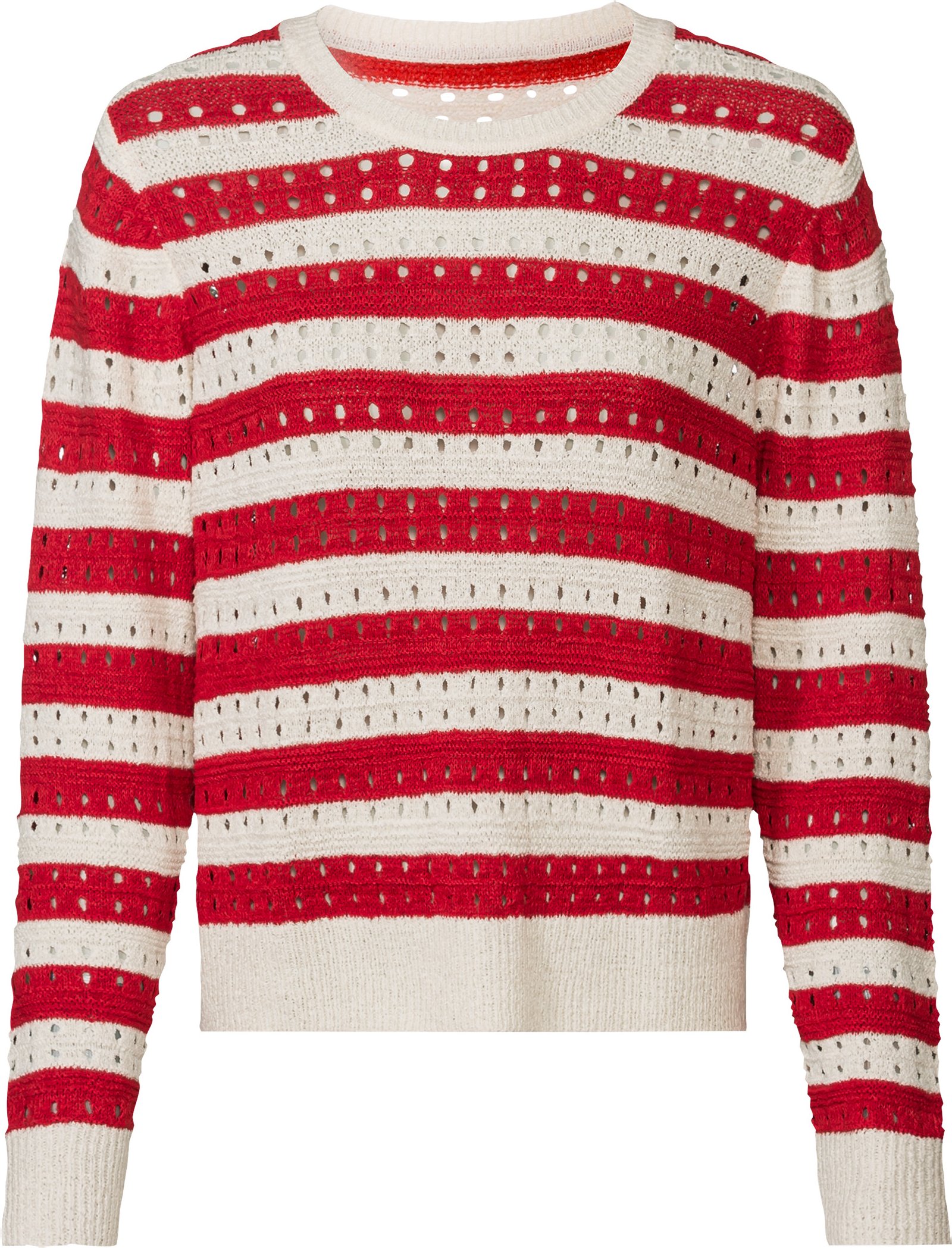 Thumbnail - esmara® Damen Pullover (S(36/38), rot gestreift)