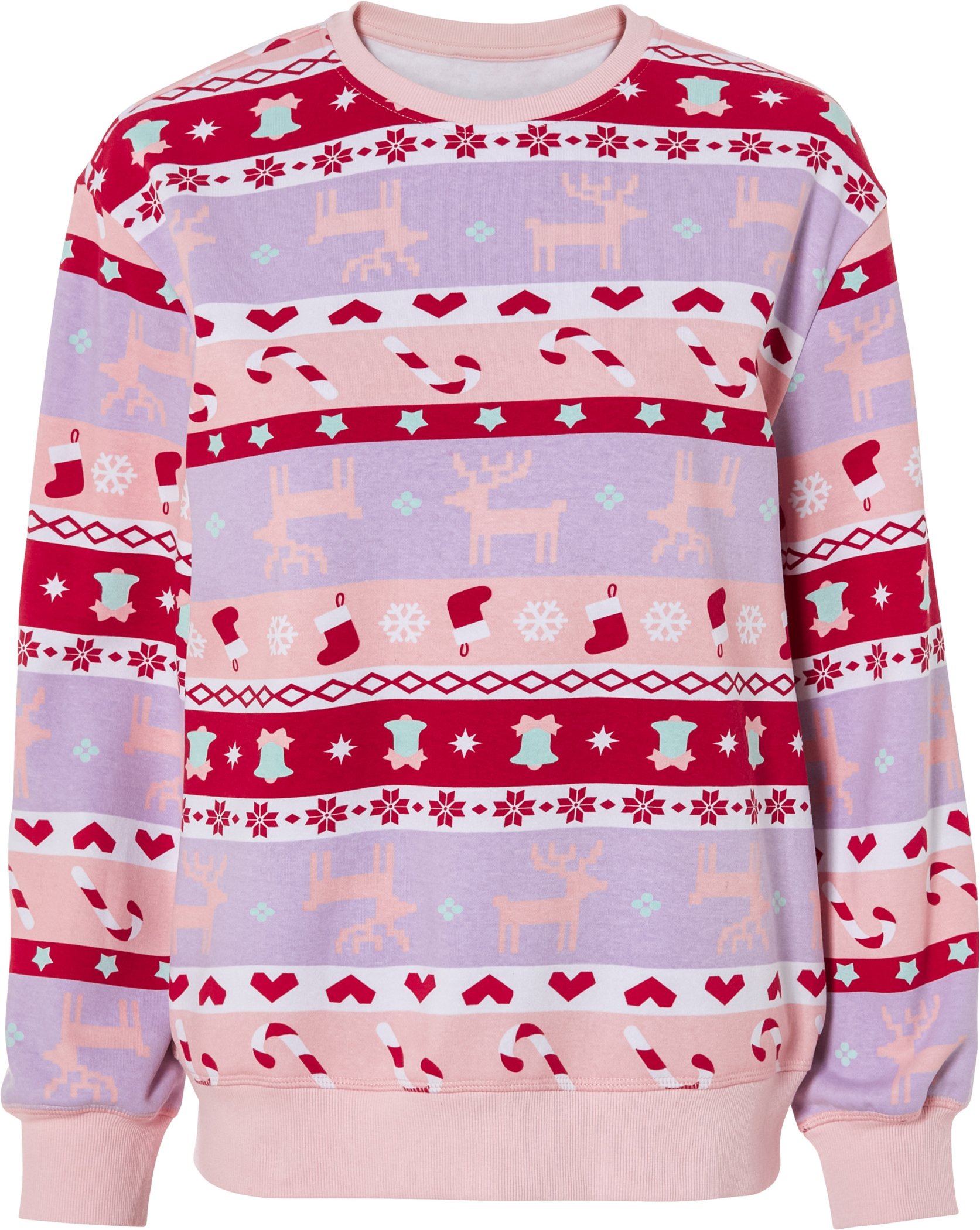 Thumbnail - esmara® Damen Sweatpullover Weihnachten (Rosa, XS(32/34))