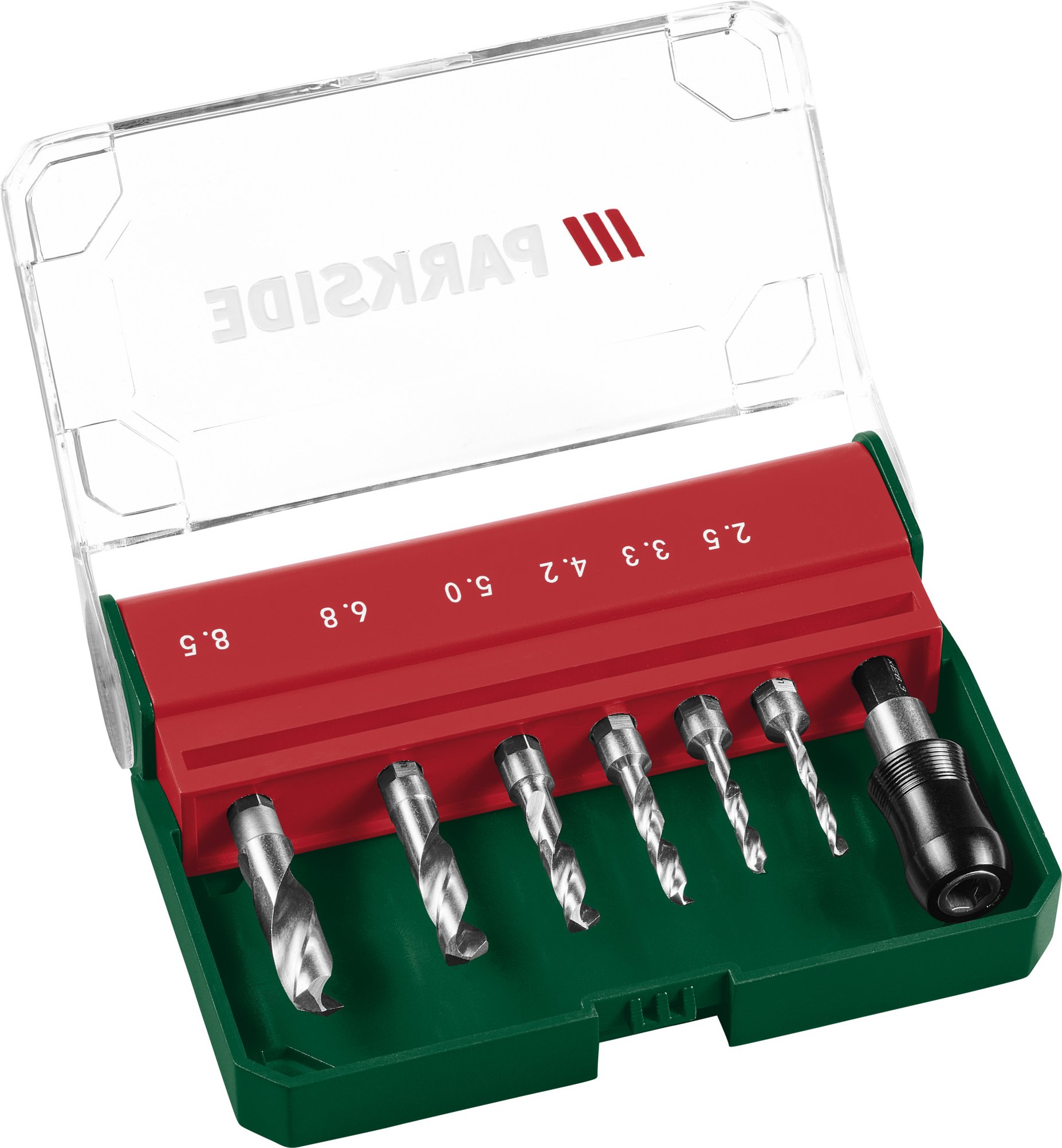 PARKSIDE® Kegelsenker-Set 7-tlg. / HSS Bohrer-Set 7-tlg. (Kegelsenker Sechskant)