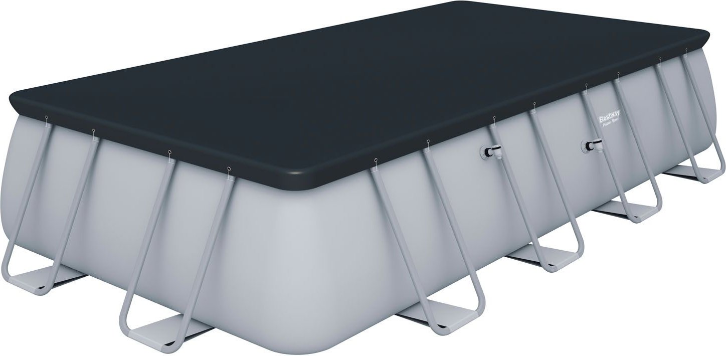 Bestway Power Steel™ Frame Pool Komplett-Set, eckig (Sandfilteranlage, 549 x 274 x 122 cm)