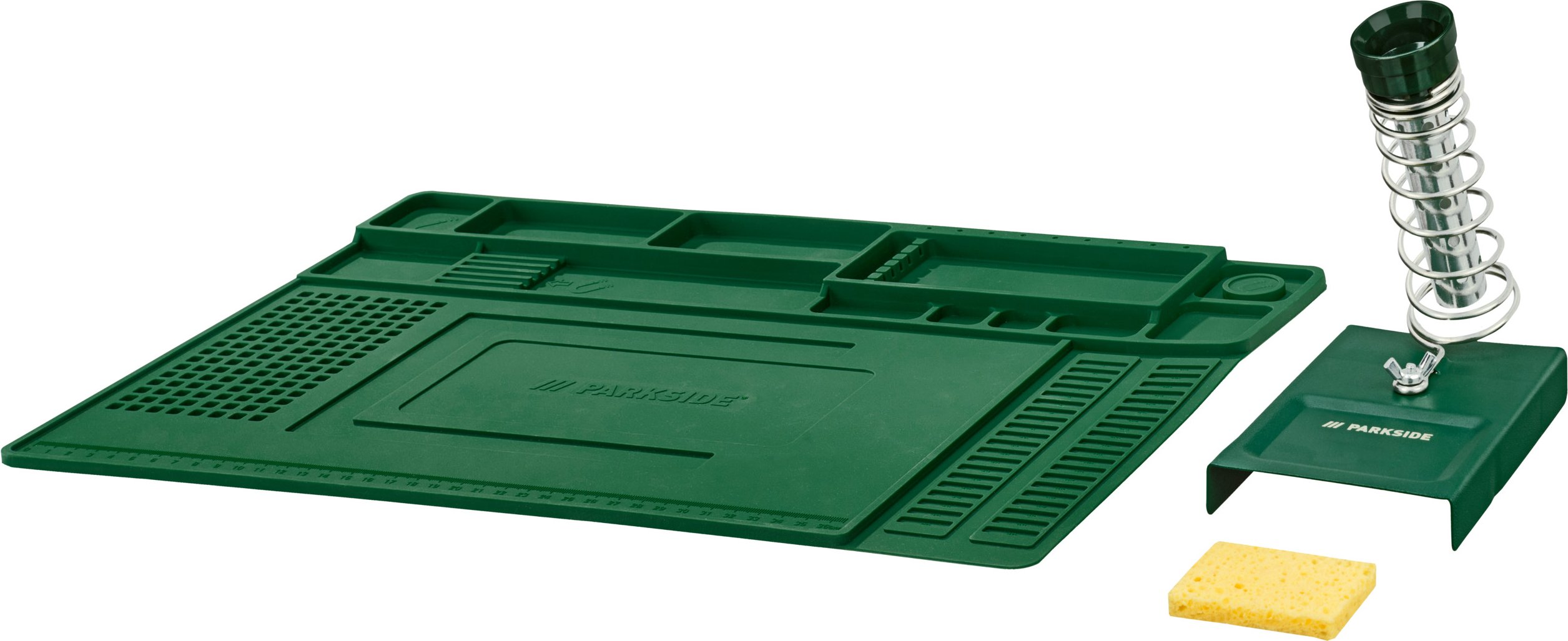 PARKSIDE® Flexible Löthilfe mit Beleuchtung PELS 3 B1, PLL 2 A1, PFLB 4 A1 (Lötmatte/Lötkolbenständer Set)