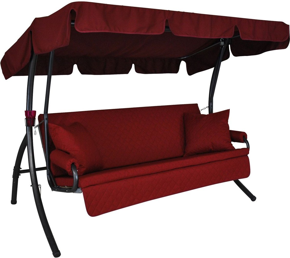 Angerer Hollywoodschaukel »LIVING«, 3-Sitzer (Bordeaux)