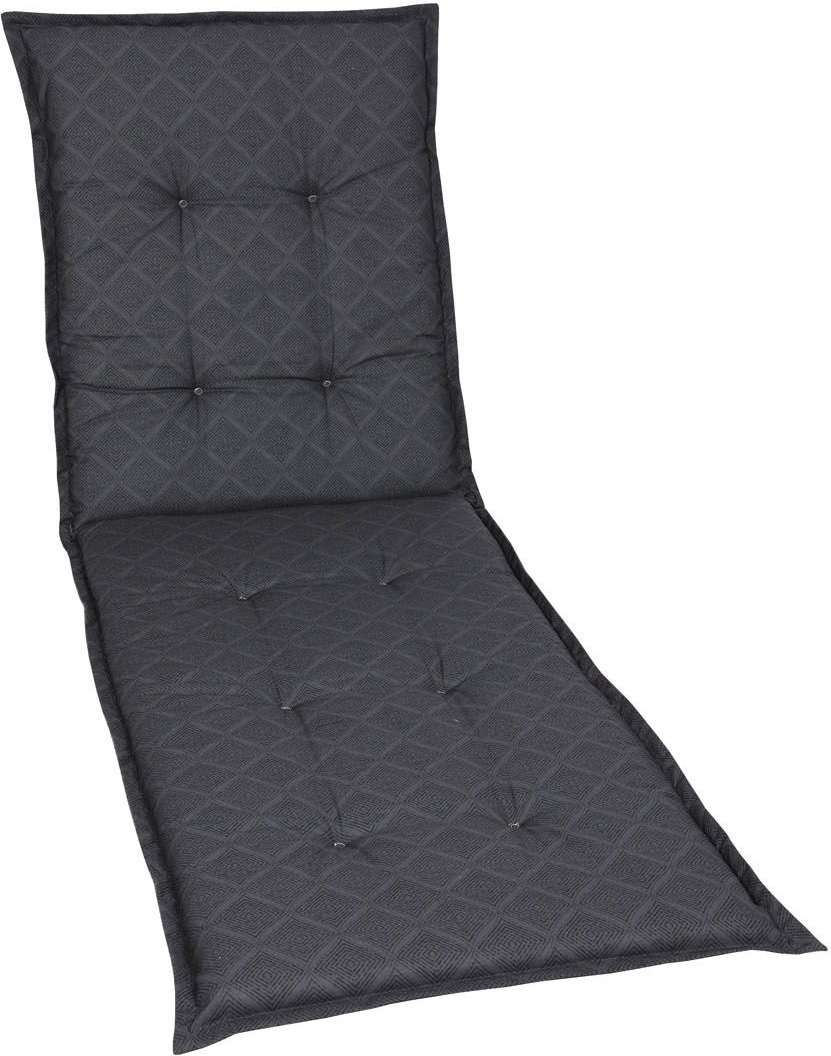 GO-DE Textil Gartenauflage Raute (Liegenauflage, Anthrazit)