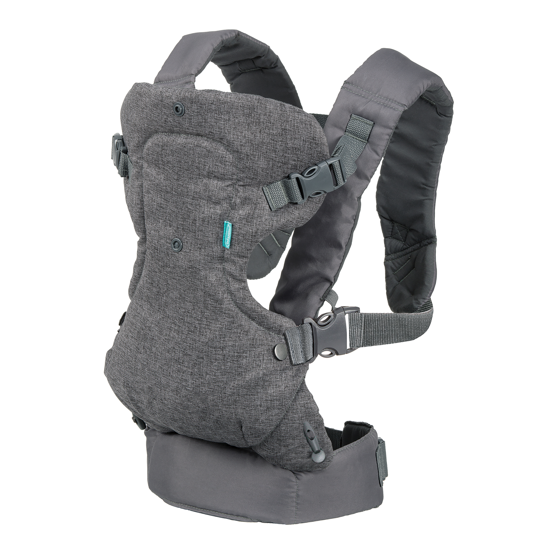 Infantino Flip 4-in1-Babytrage (grau/türkis)