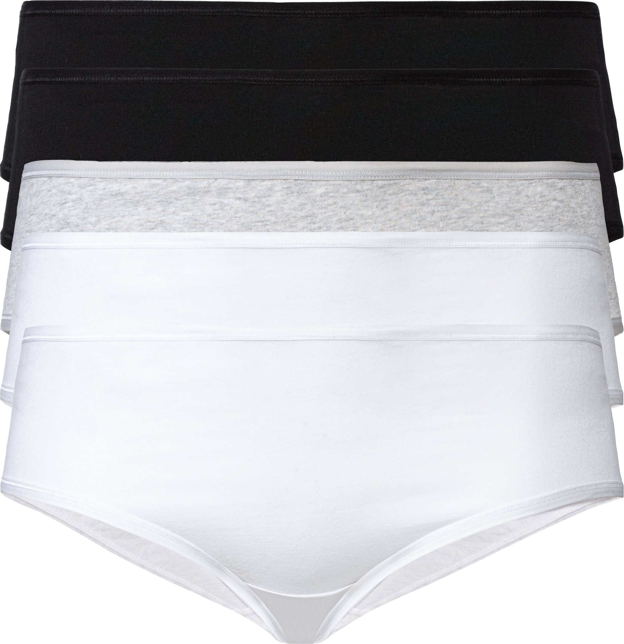 Thumbnail - esmara® Damen Hipster, 5 Stück (XL(48/50), schwarz/hellgrau/weiß)