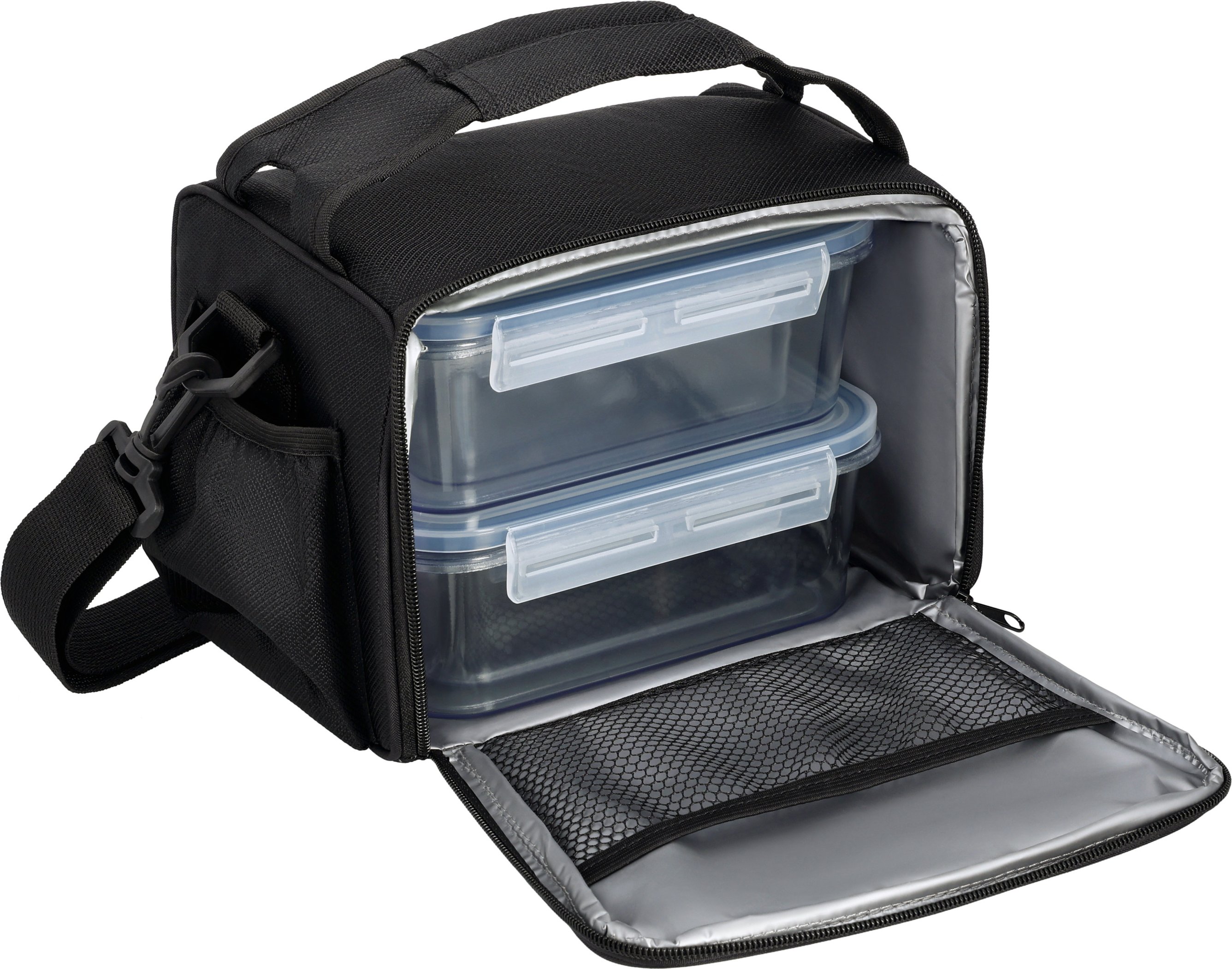 SILVERCREST® Kühltasche mit Frischhaltedosen 4er (Schwarz)