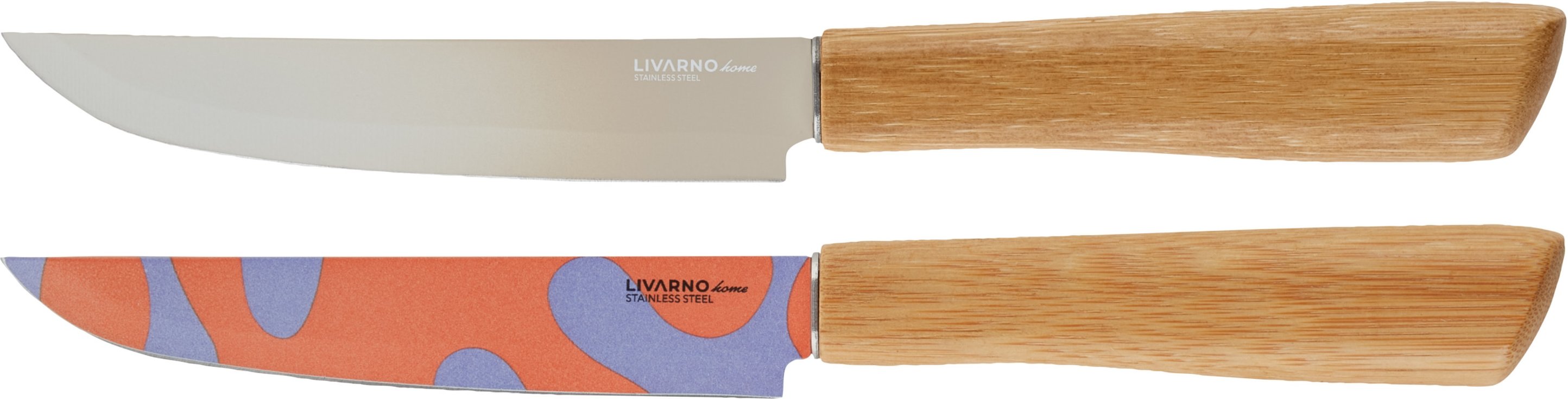 LIVARNO home Küchenmesser mit Bambusgriff FSC (Gemüsemesser Set)