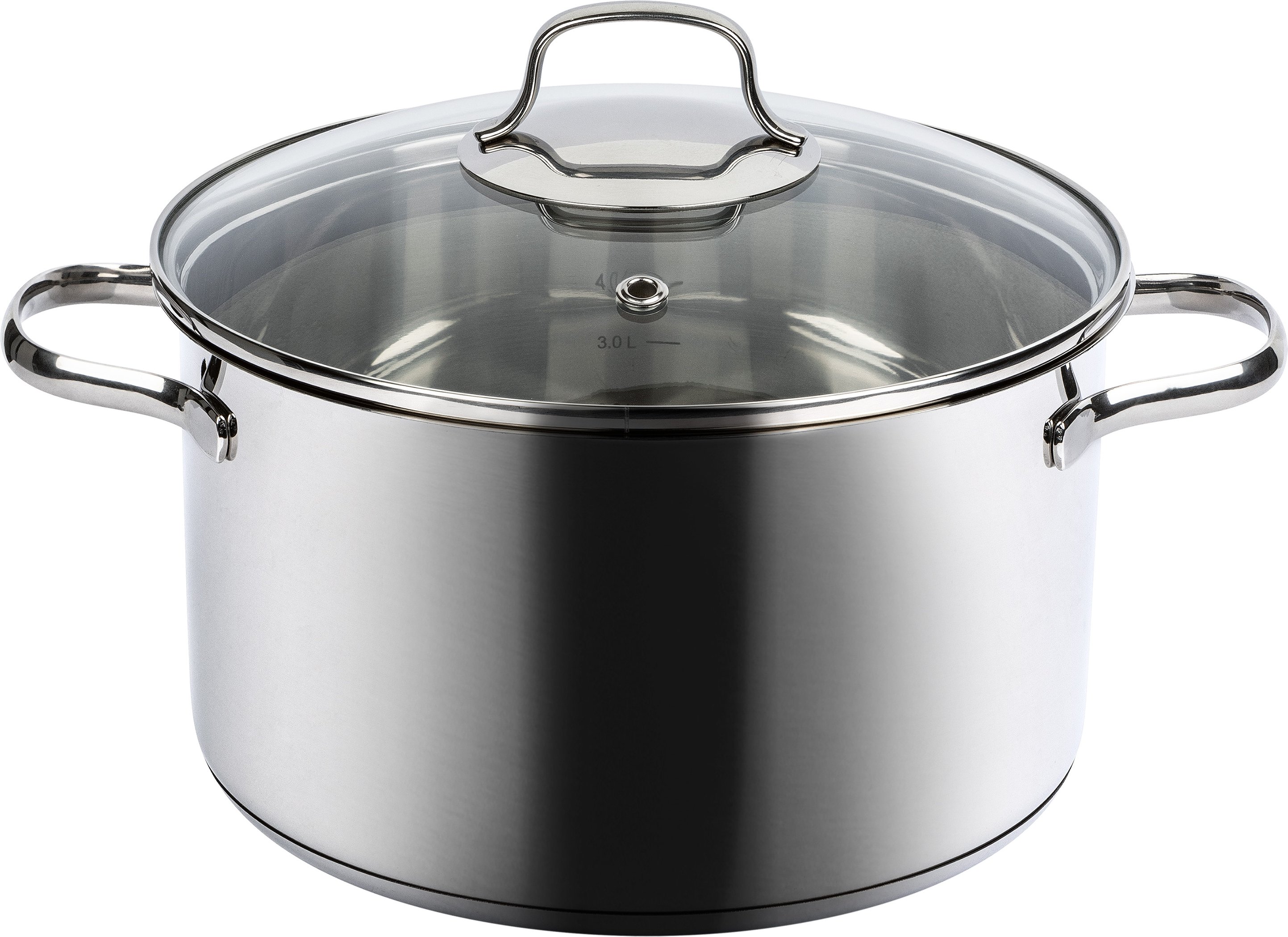 LIVARNO home Edelstahl-Topf, mit Deckel, Ø 24 cm