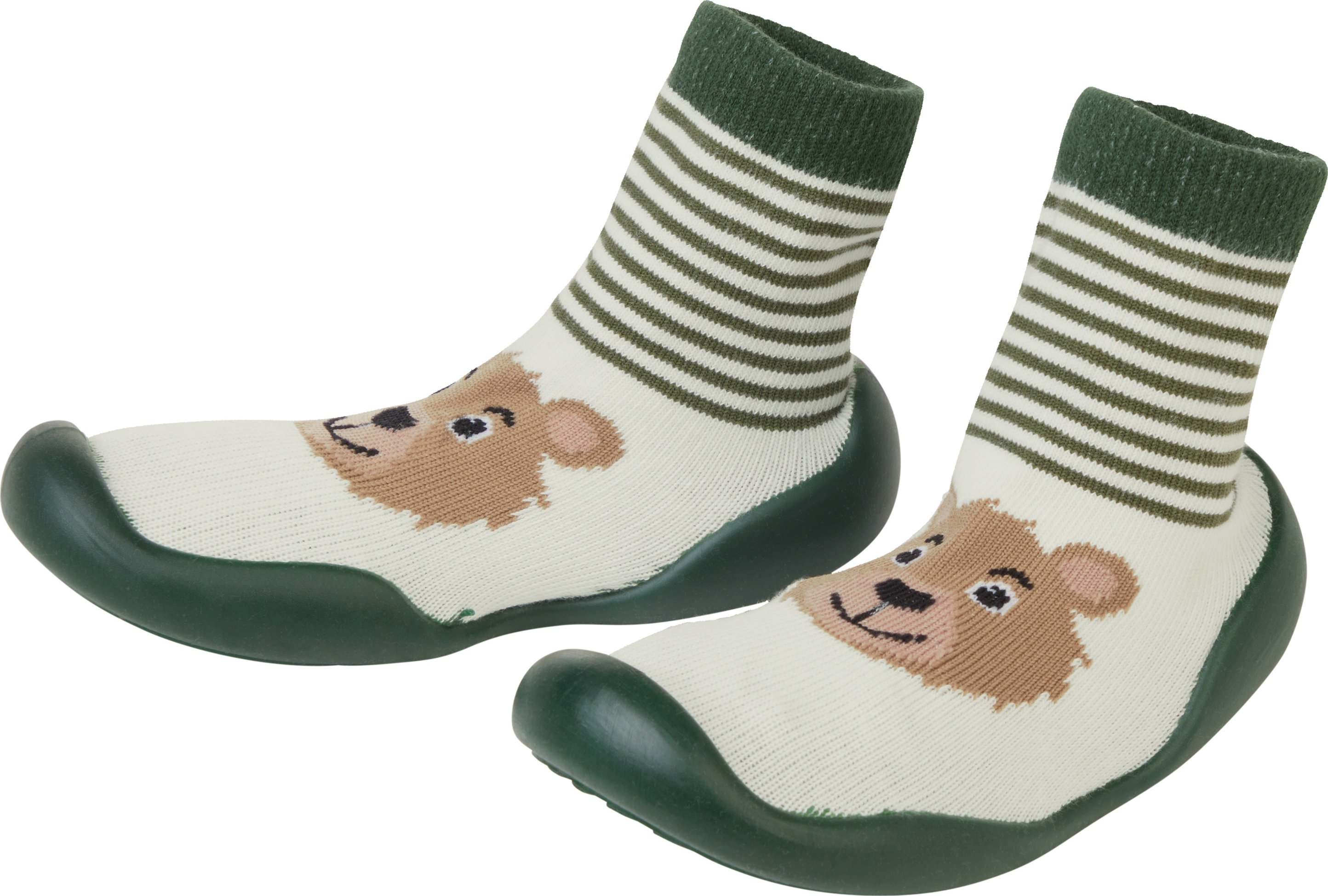 Thumbnail - lupilu® Baby Krabbelschuhe, mit flexibler und leichter Sohle (Grün, 22/23)