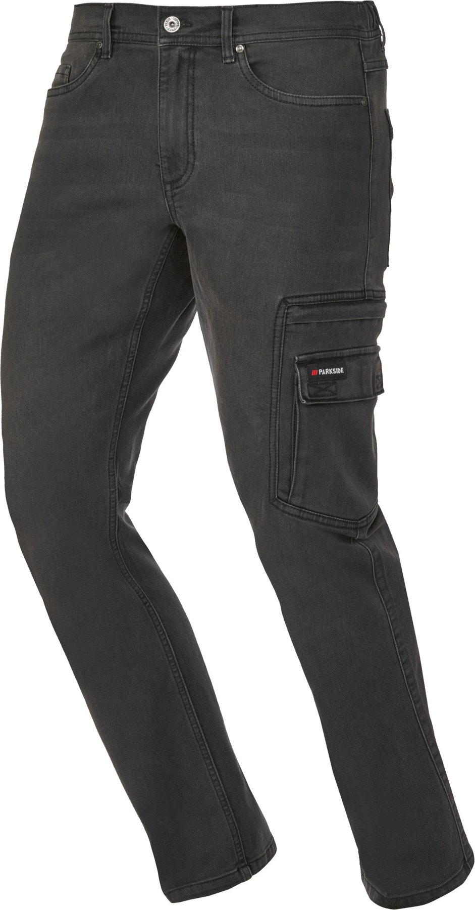 Thumbnail - PARKSIDE® Herren-Jeans im Handwerkerstil (Grau, 58)