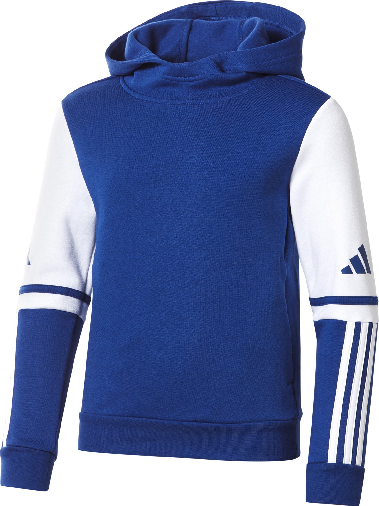 adidas Kinder Sweathoodie, mit Kapuze (Blau, 116)