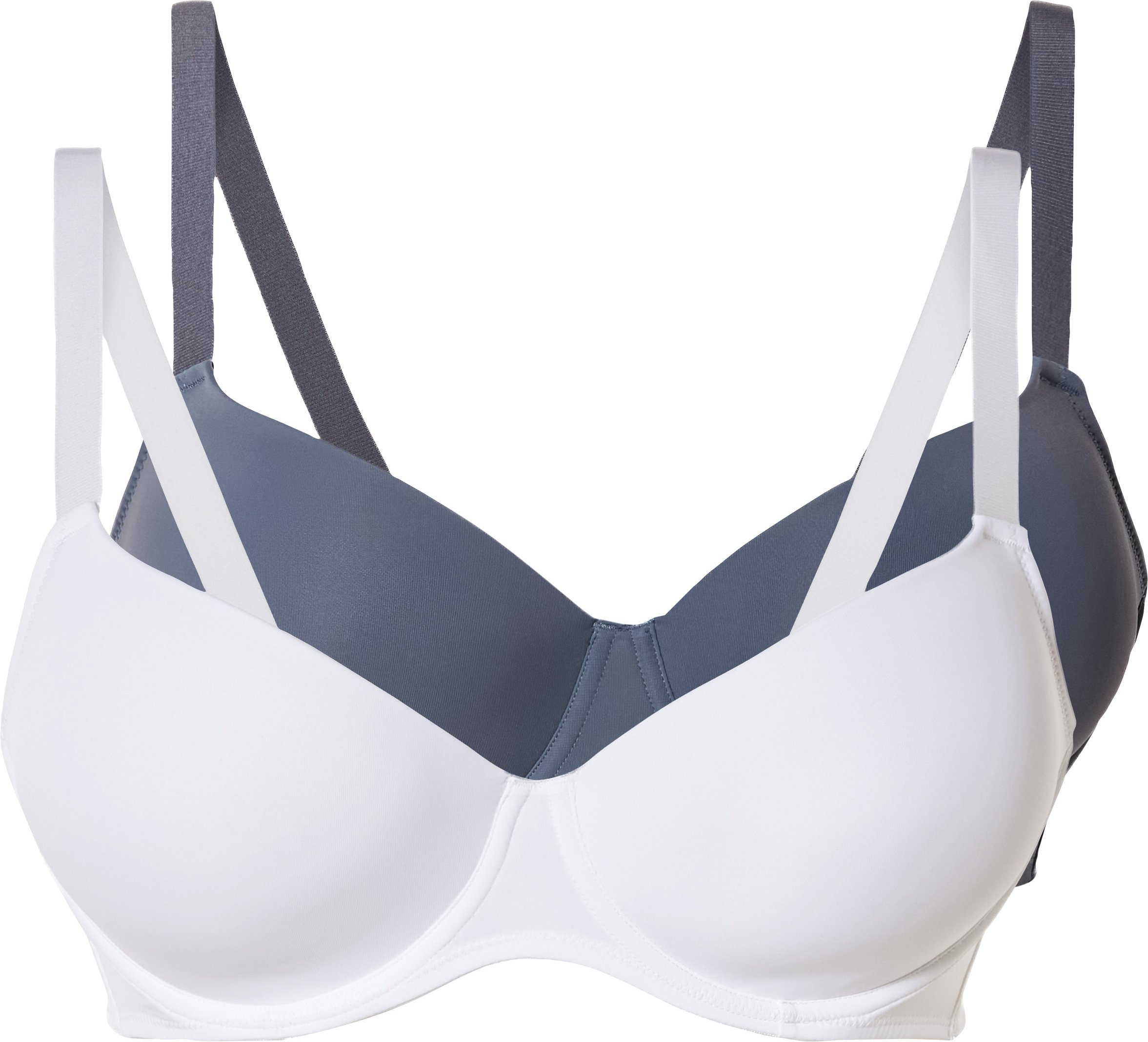 Thumbnail - esmara® Damen Bügel BH gemouldet, 2 Stück (Blau/Weiß, 95C)