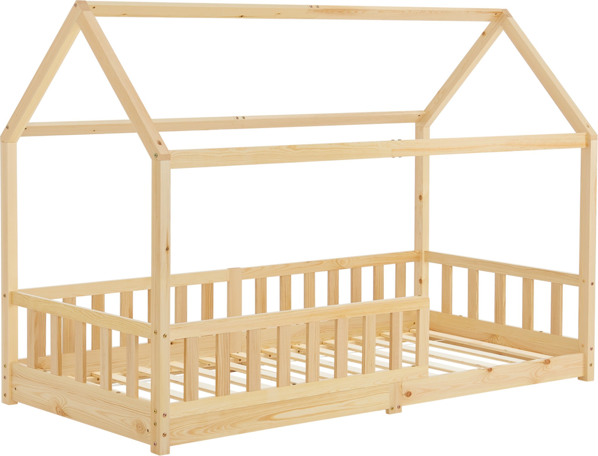 Juskys Kinderbett Marli_STR_OS (Natur, 200 x 90 cm)