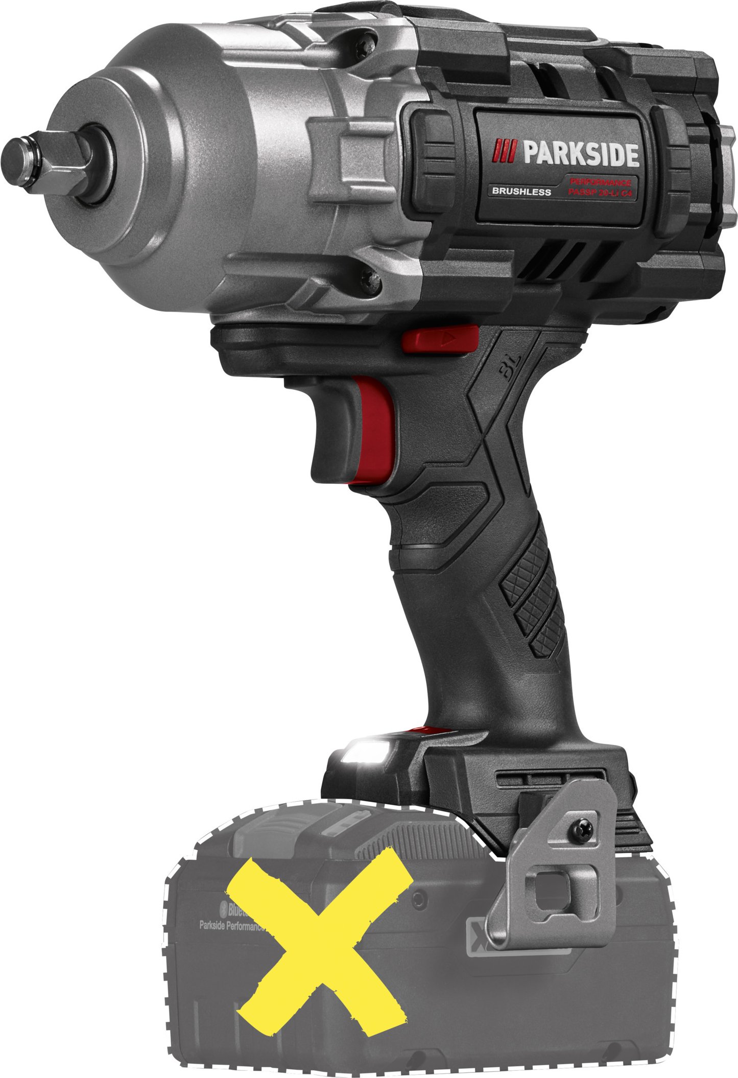 PARKSIDE PERFORMANCE® 20 V Akku-Drehschlagschrauber »PASSP 20-Li C4«, ohne Akku und Ladegerät