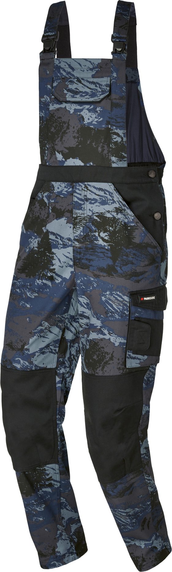 Thumbnail - PARKSIDE® Herren Arbeitslatzhose (navy/schwarz, 52)