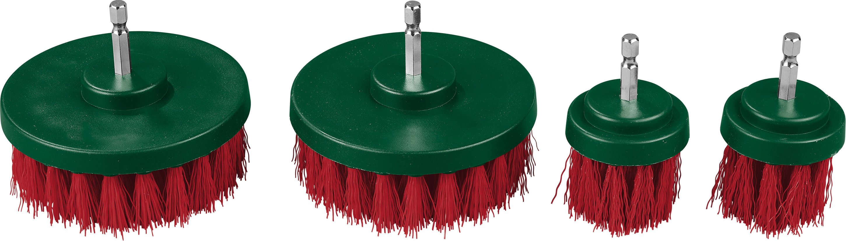 PARKSIDE® Polsterbürsten / Polieraufsatz- und Schwammset / Polieraufsätze (Bürsten für Polster 4tlg.)