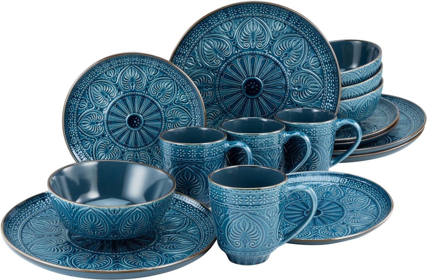 Creatable Samarkand Geschirrset 16tlg. (Lapislazuli)