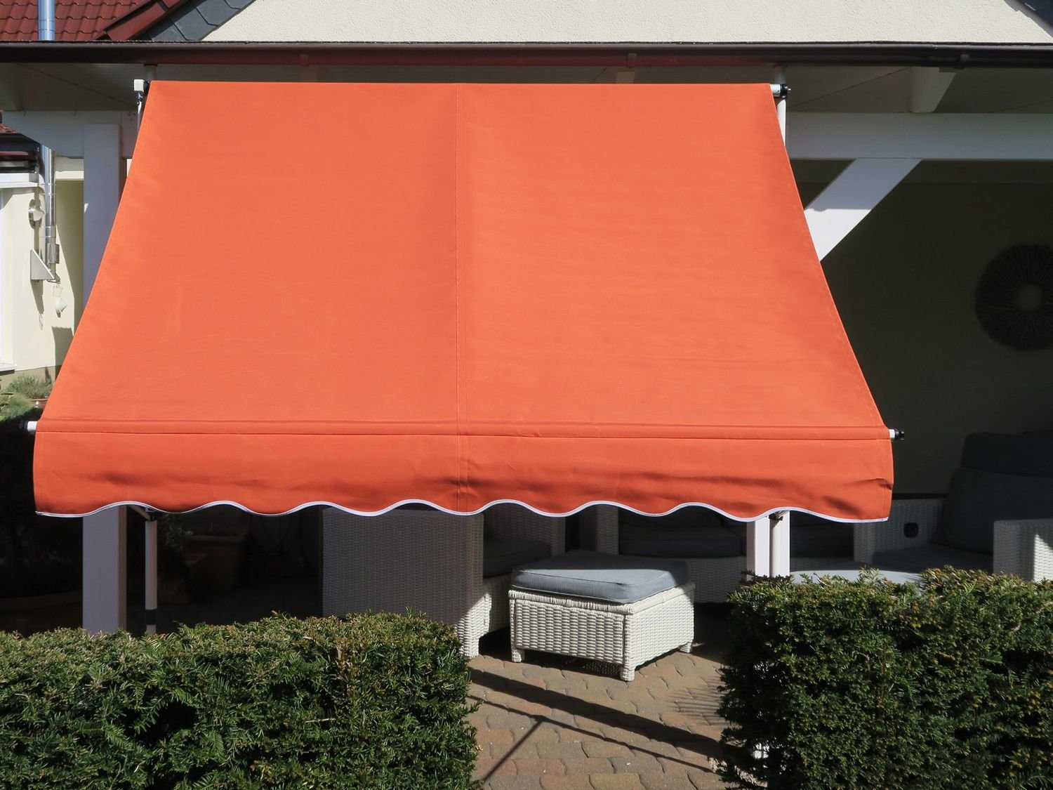 Grasekamp Klemmmarkise (Orange, 250x130 cm)